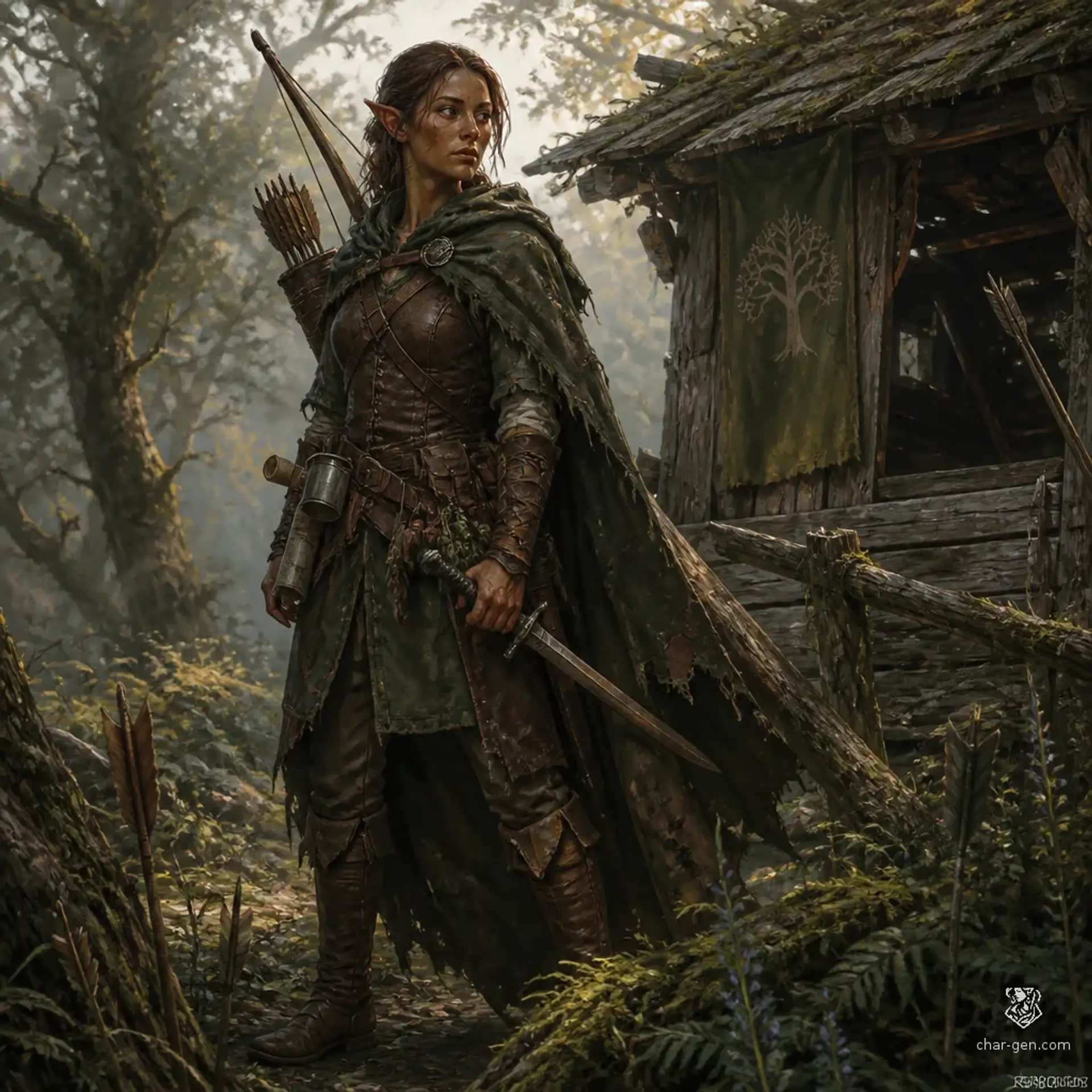 Teyra Malkun - AI-generated fantasy Character