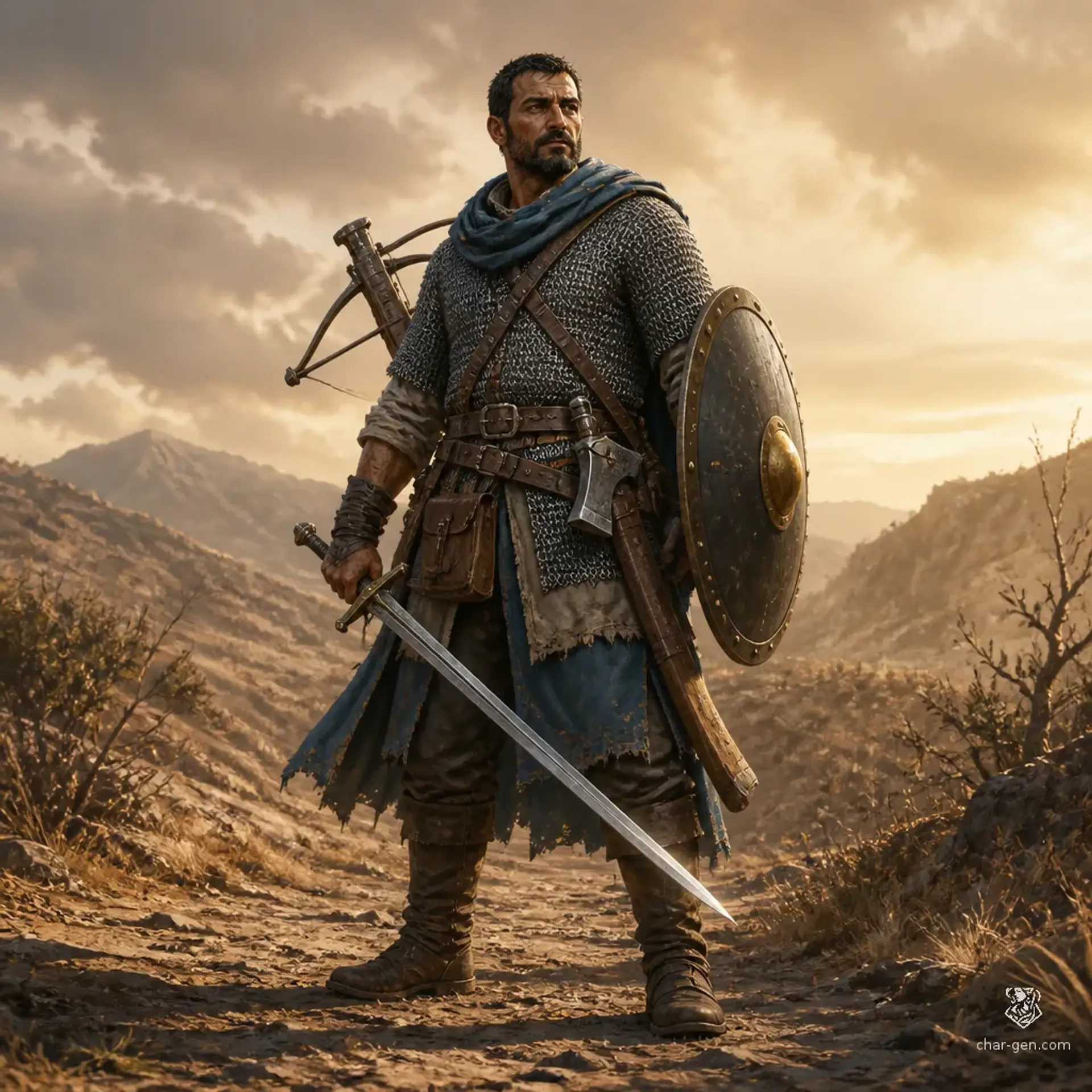 Tarek Batz - AI-generated fantasy Character