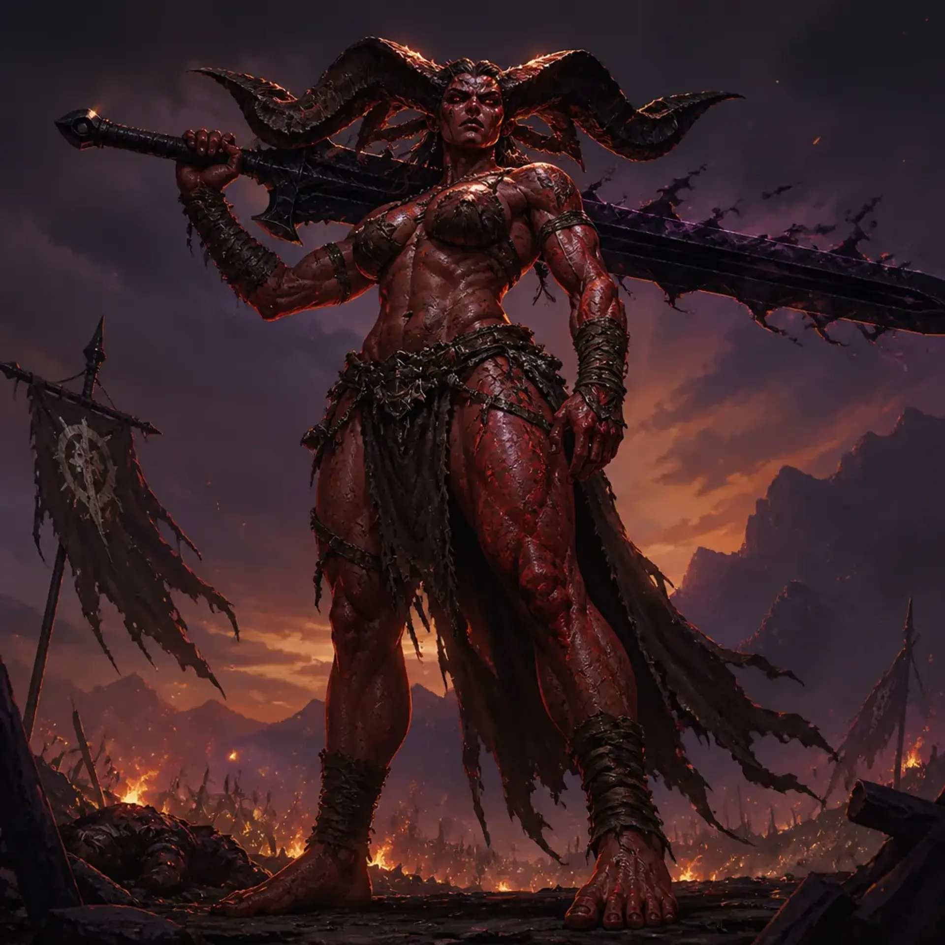 Xara the Severing Shadow - AI-generated fantasy Character