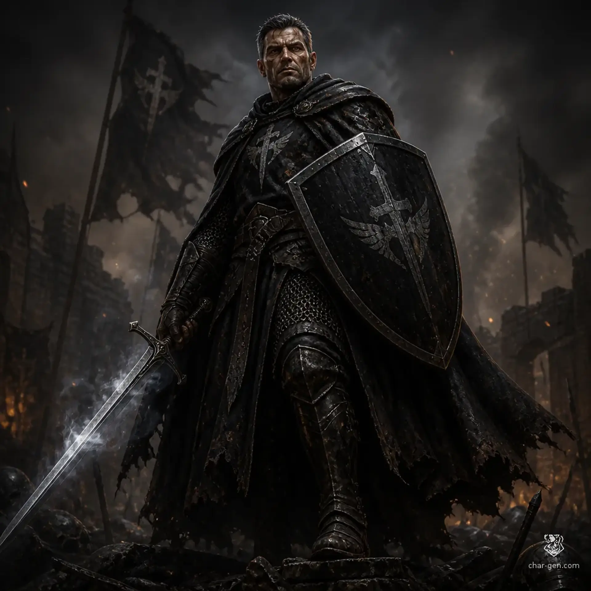 Kaelen Duskbane - AI-generated fantasy Character