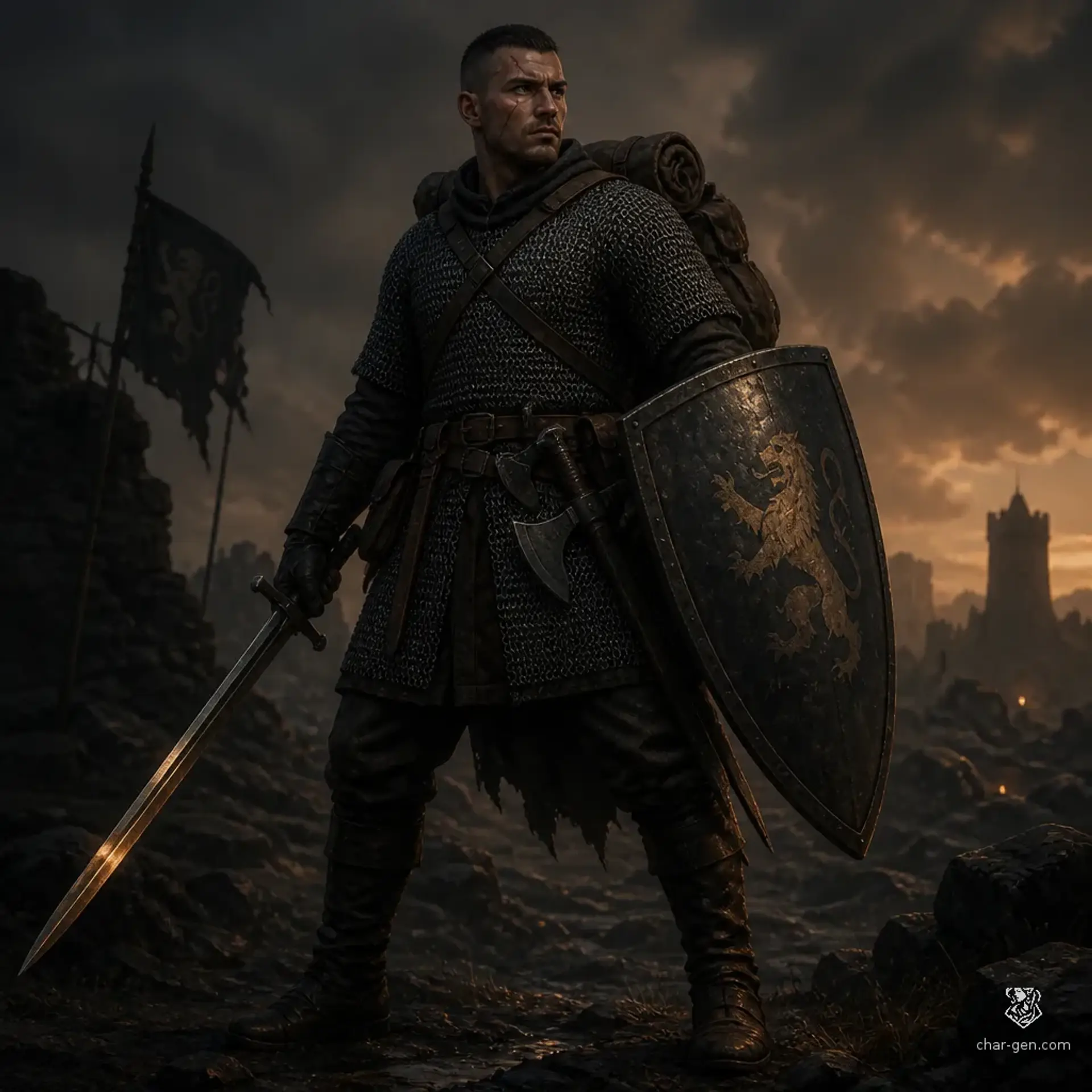 Eandro Dumonj - AI-generated fantasy Character