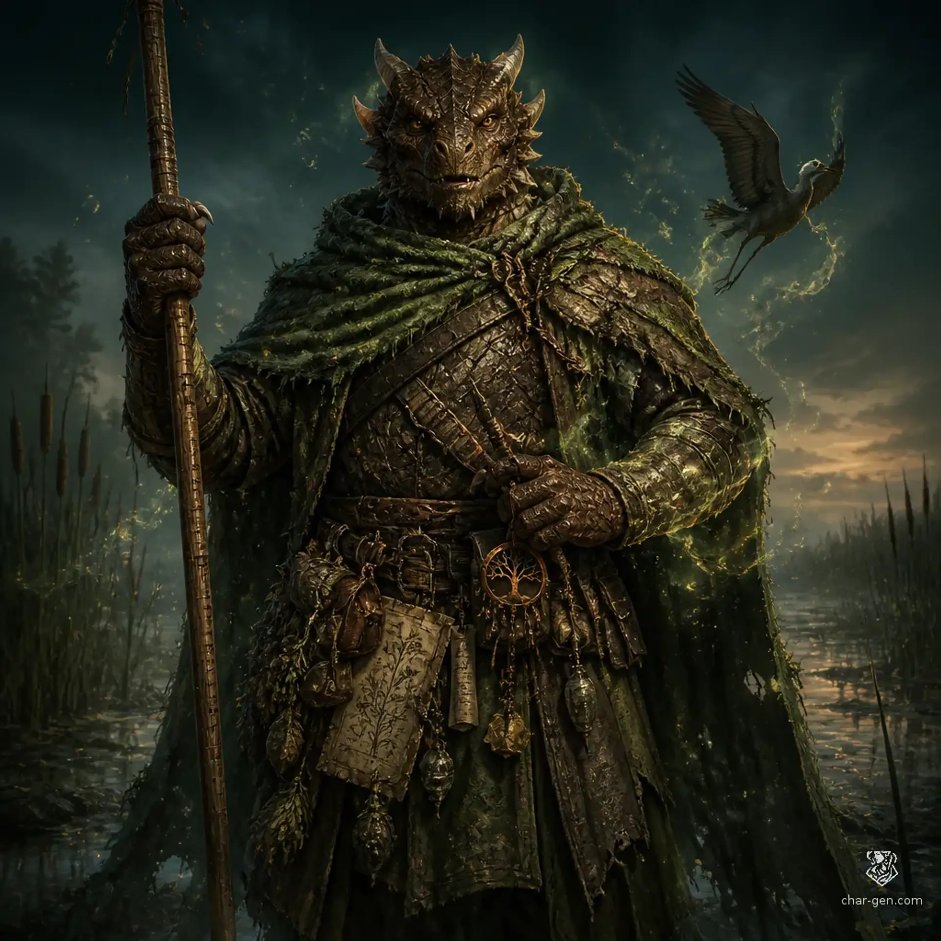 Miran Vesh - AI-generated fantasy Character