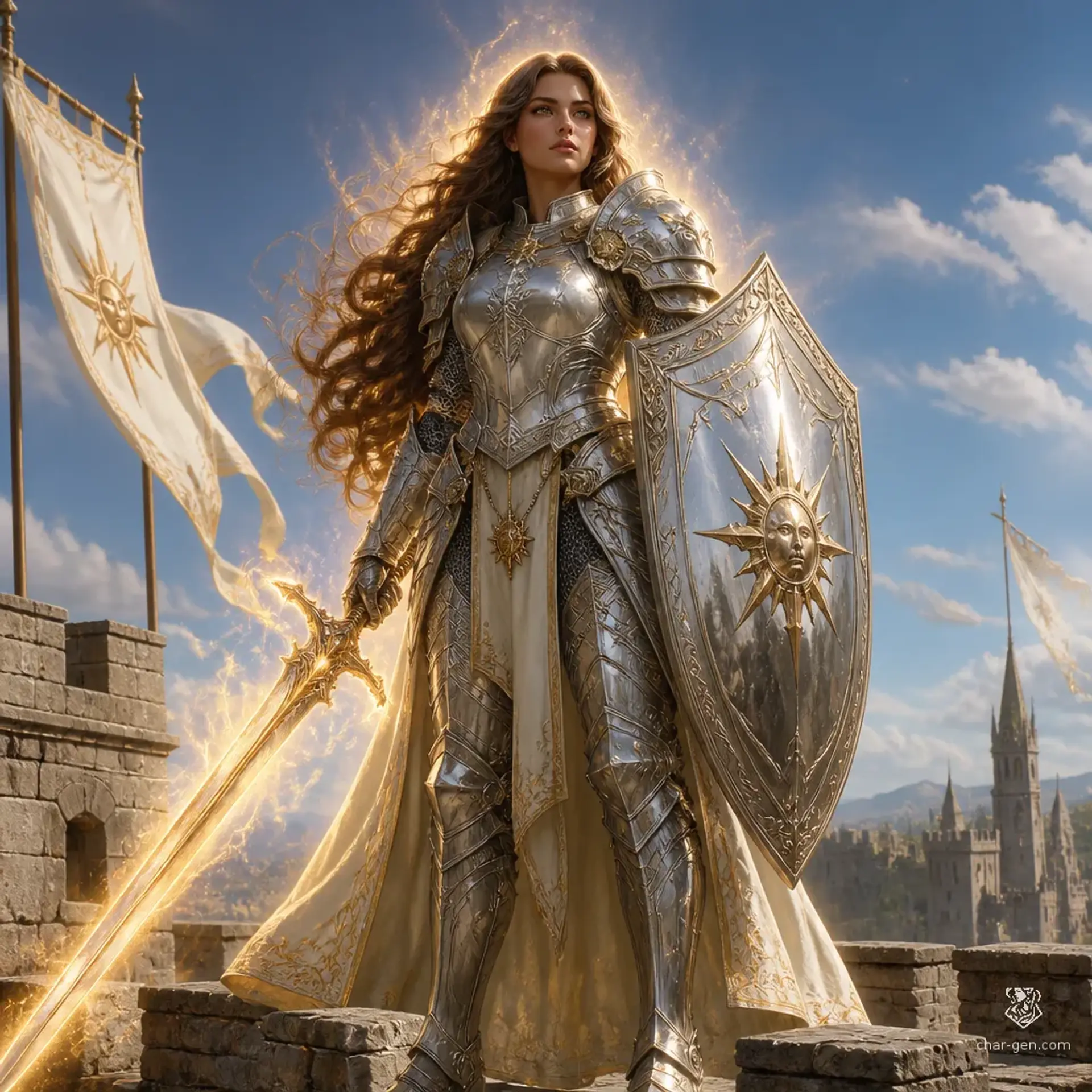 Valeraine Ironheart - AI-generated fantasy Character