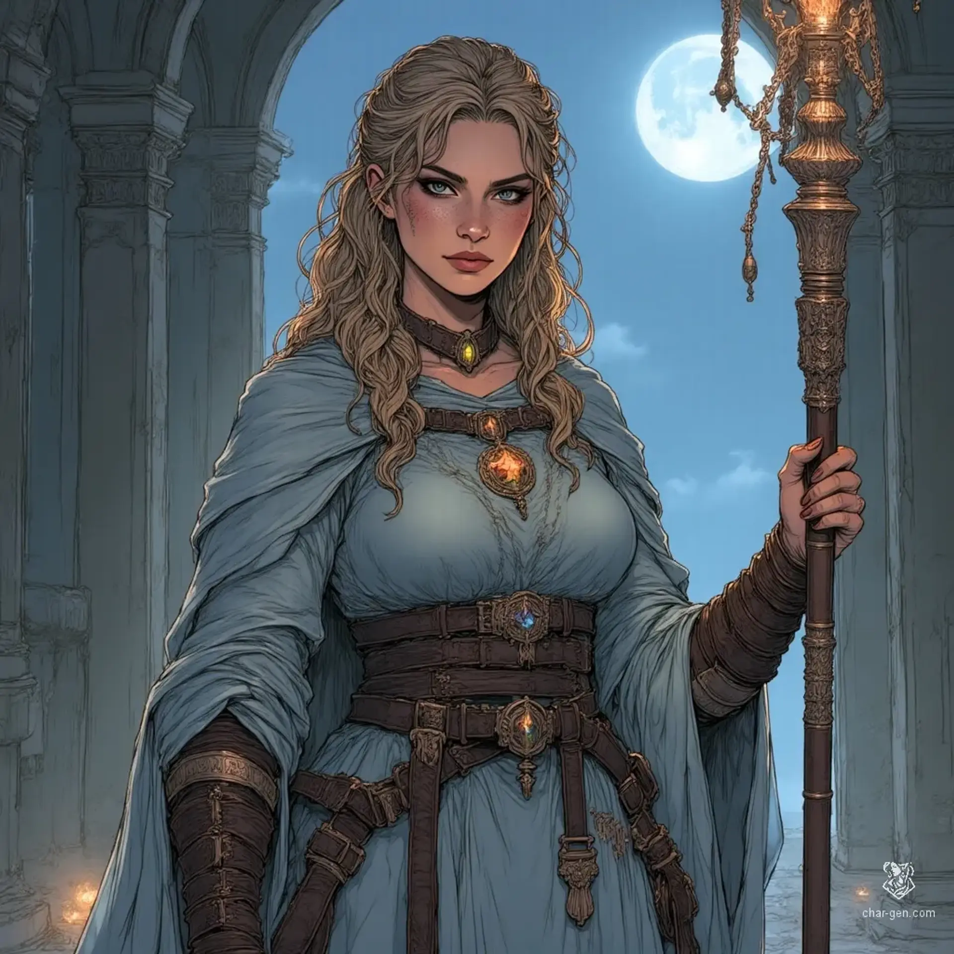 Liora Veilhand - AI-generated fantasy NPC