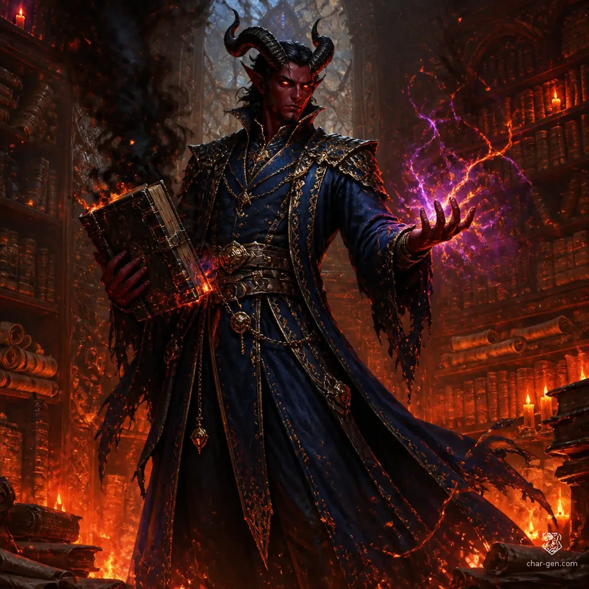 Valerius Malchor - AI-generated fantasy Character