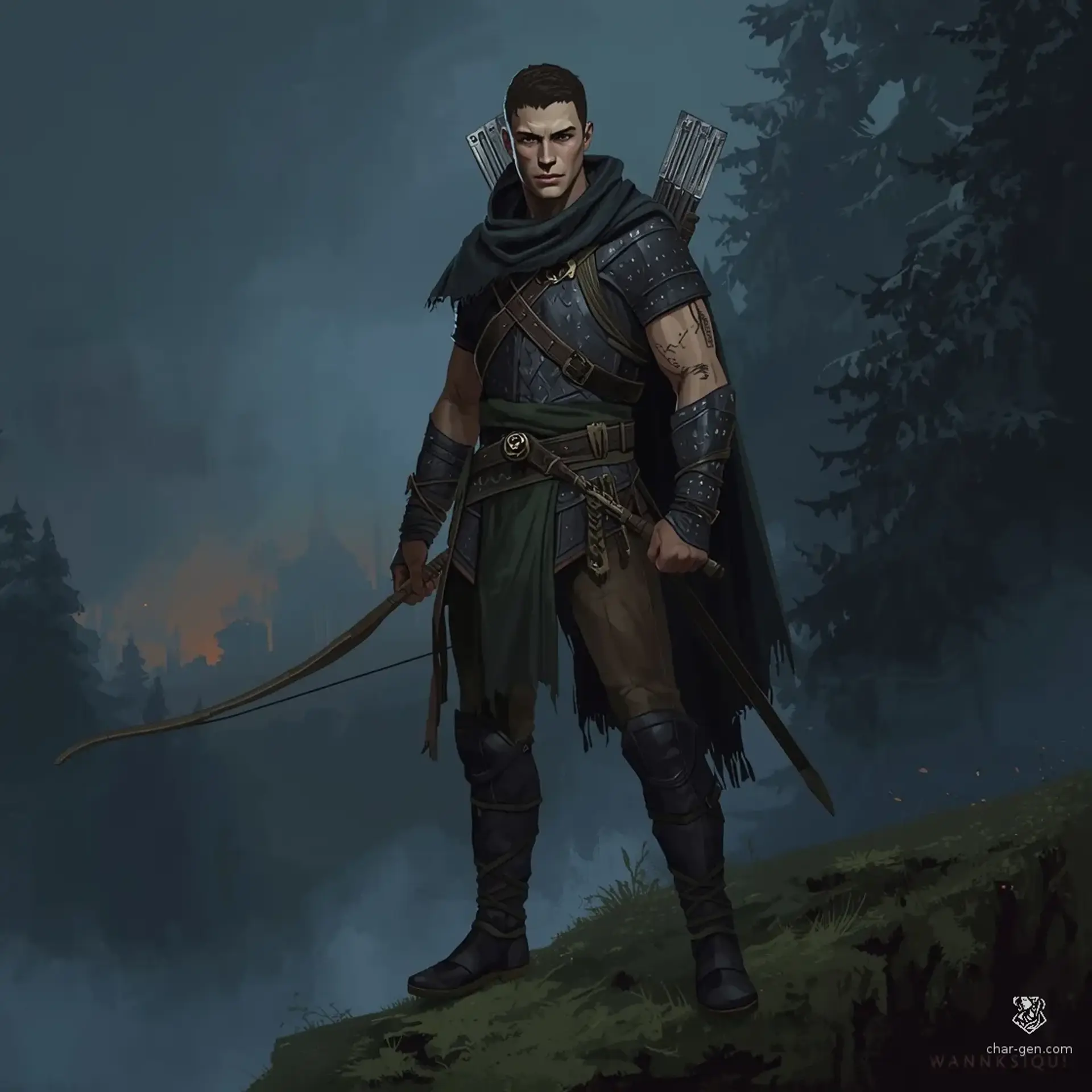 Silas Vane - AI-generated fantasy Character
