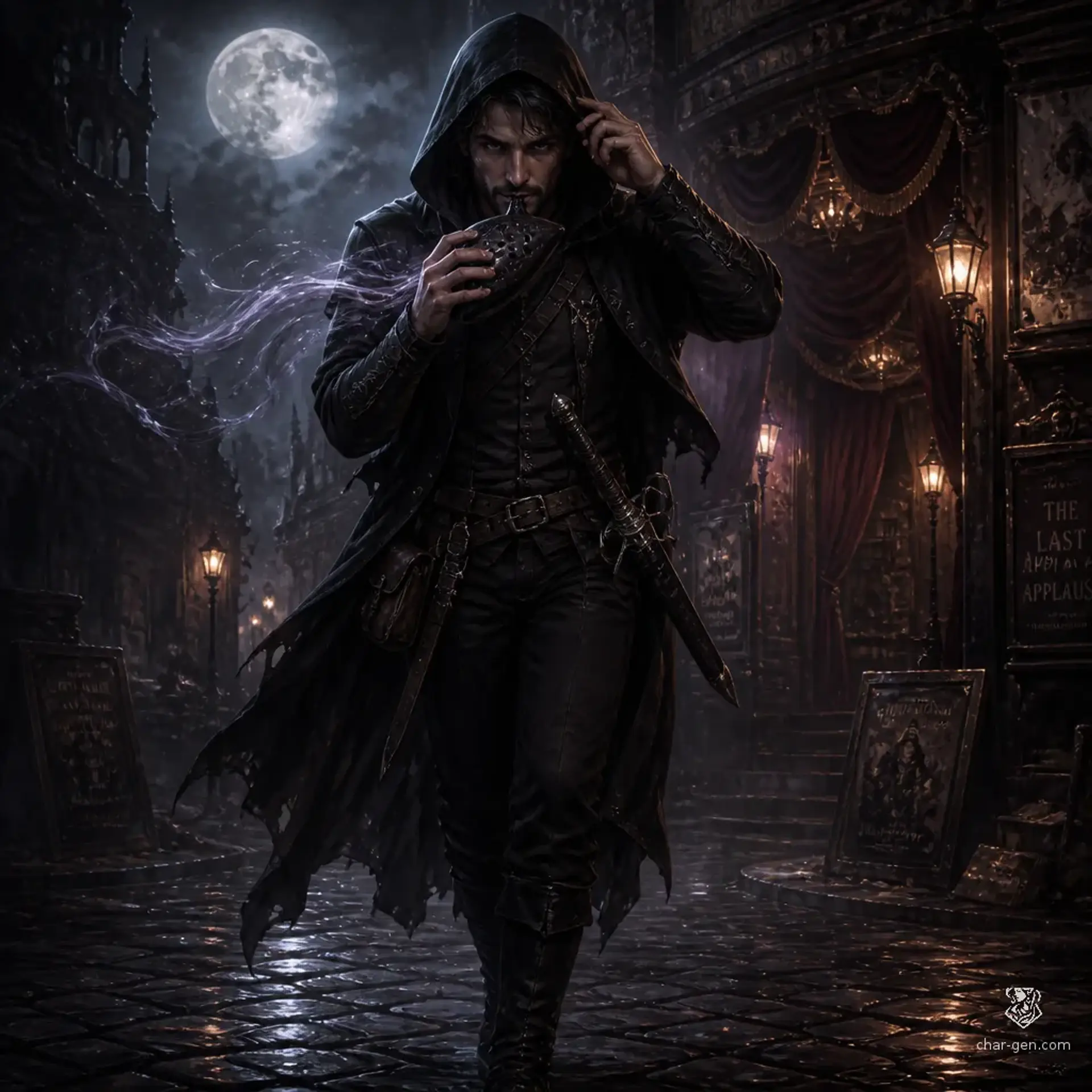 Silas Vey - AI-generated fantasy Character