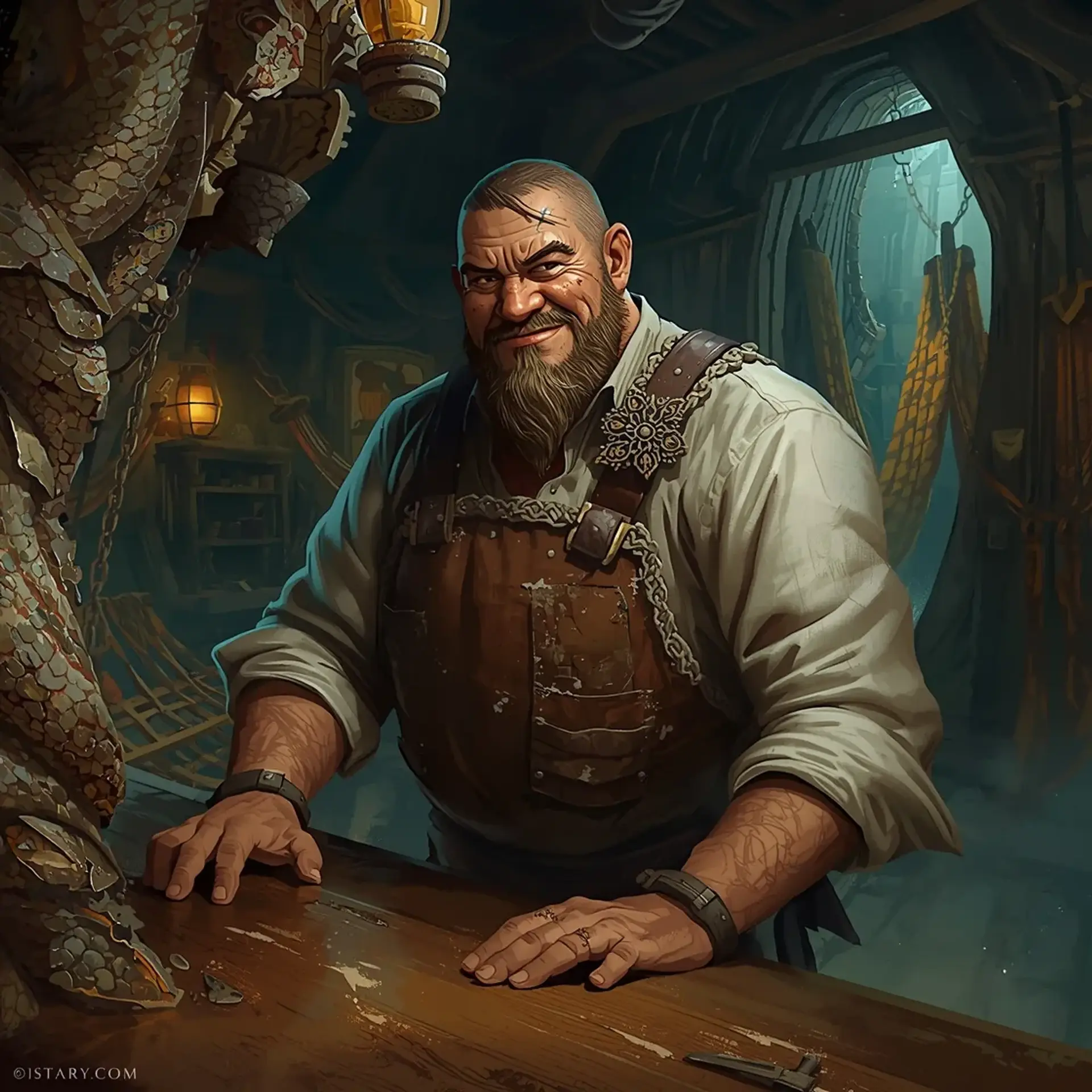 The Leaking Keg - AI-generated fantasy Tavern