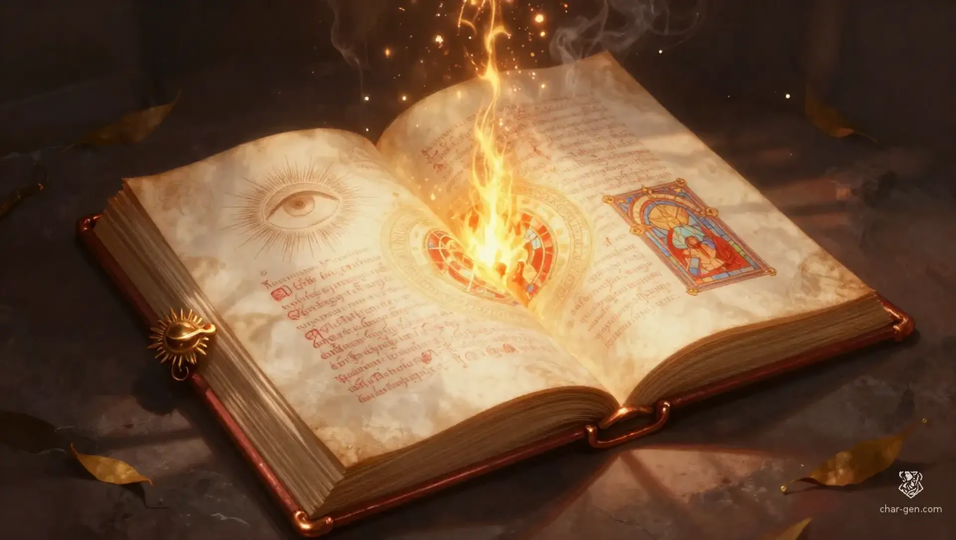 The Tome of Radiance: Burning Smite, Illuminate, Burn Undead, Cruel Sun, Absolution, Call Celestial