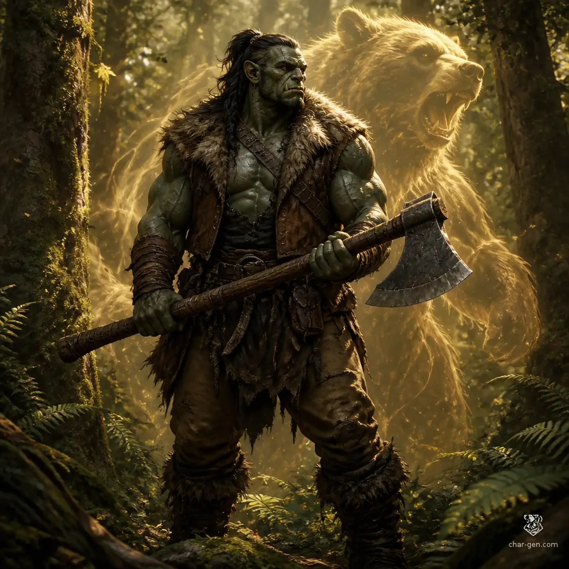 Hugorm - AI-generated fantasy Character