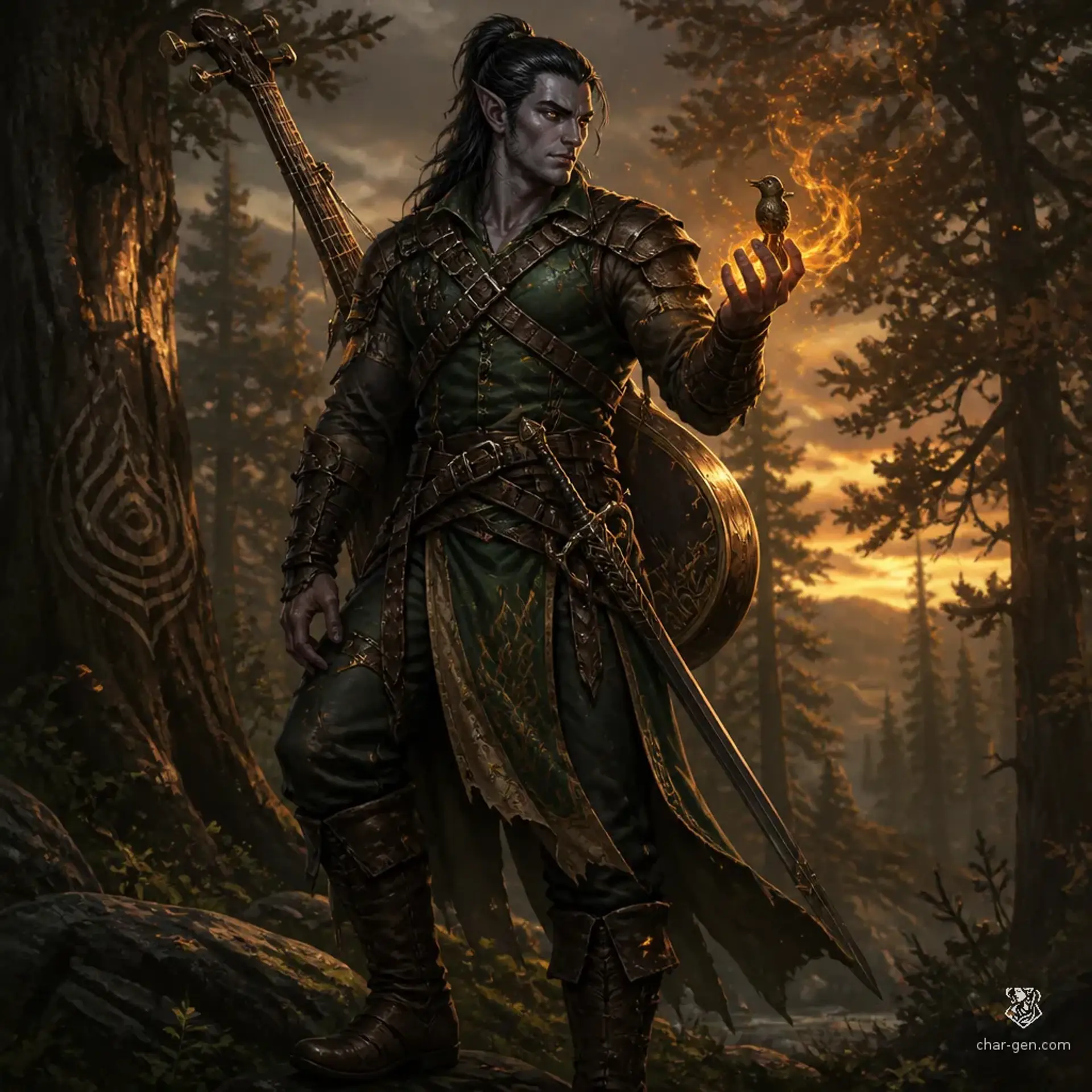 Nyx Blackstone - AI-generated fantasy Character