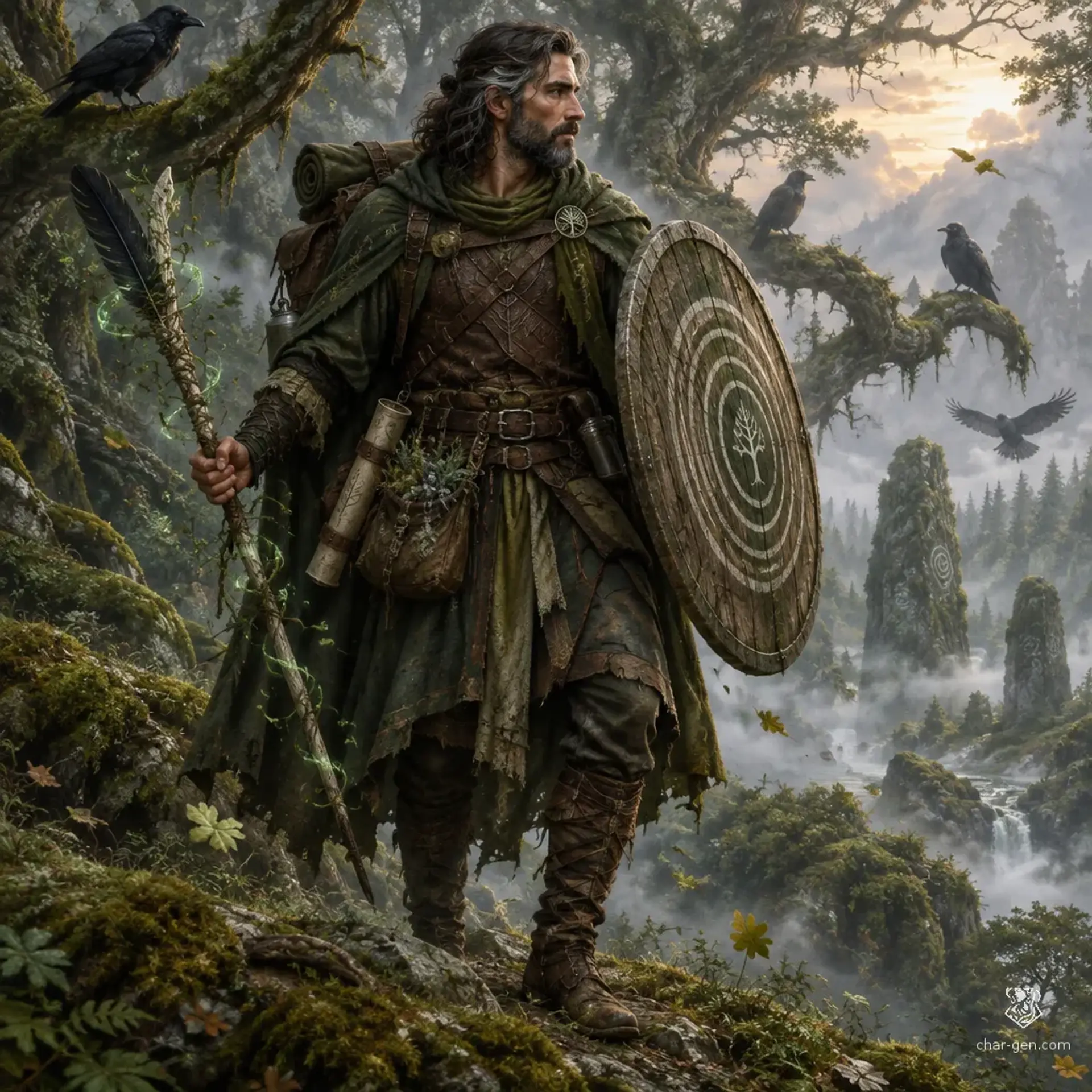 OakRaven - AI-generated fantasy Character