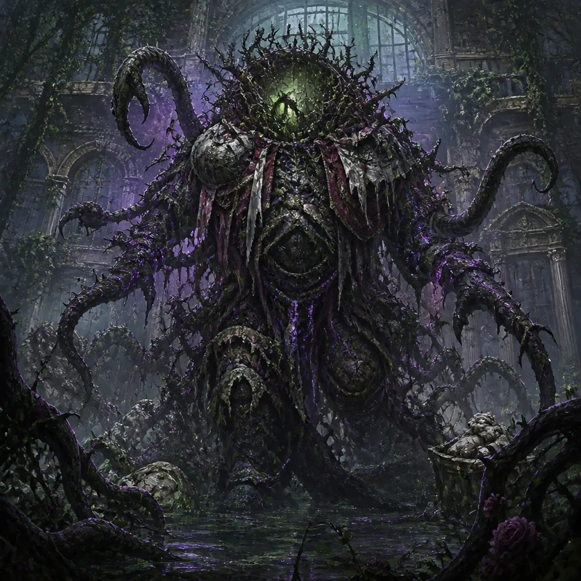 Corrupted Shambling Mound - AI-generated fantasy Monster