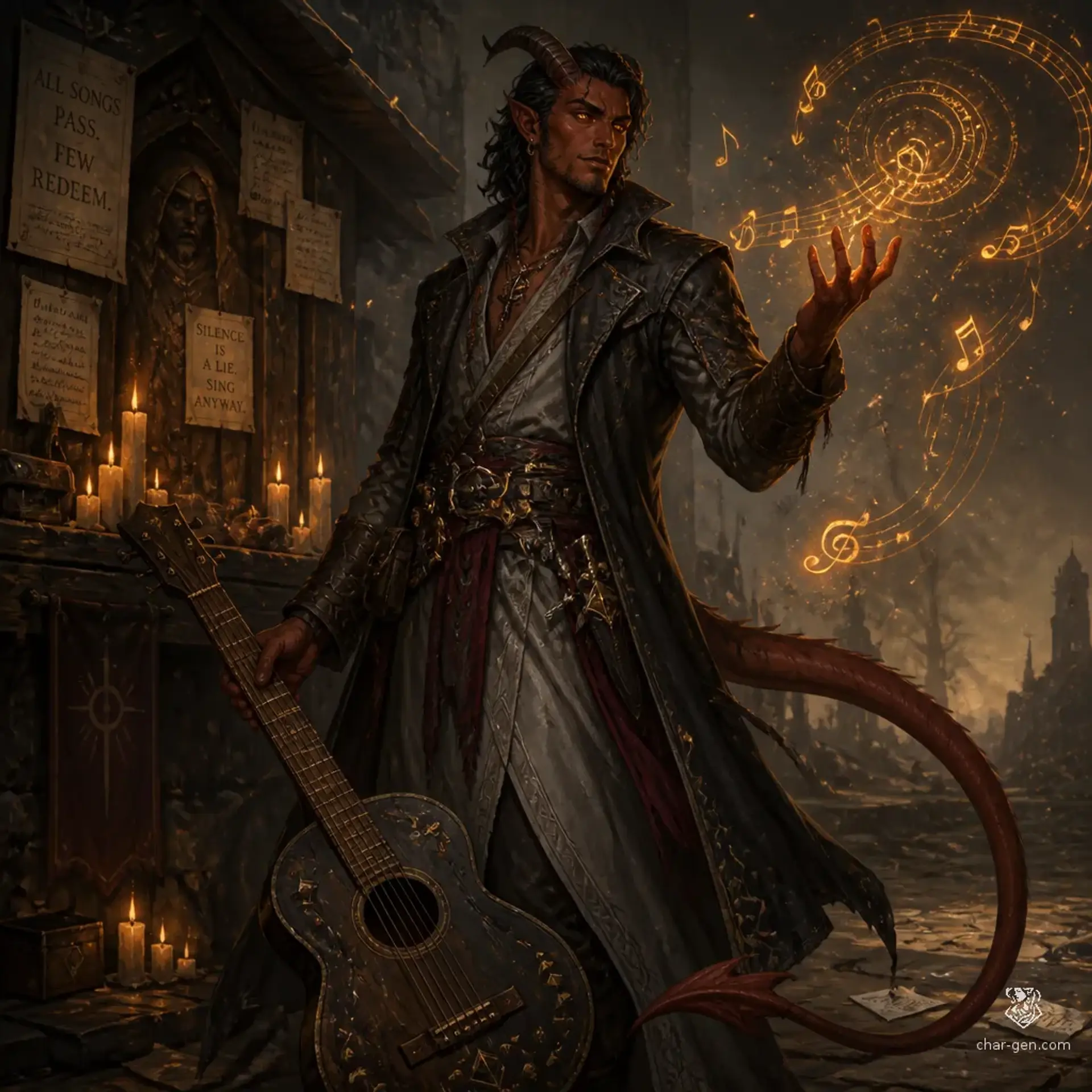 Kett Galtik - AI-generated fantasy Character