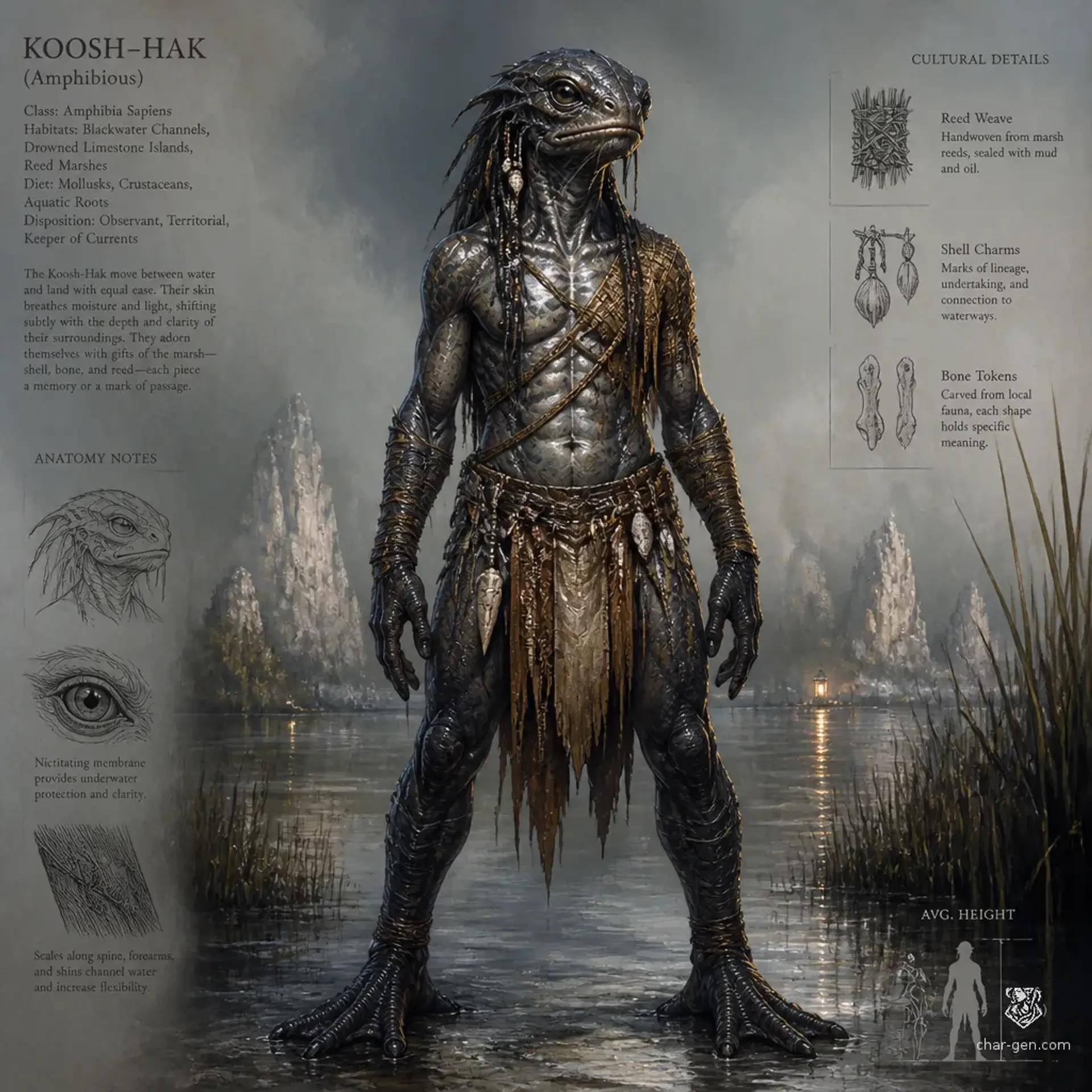 Marrowfen - AI-generated fantasy Species
