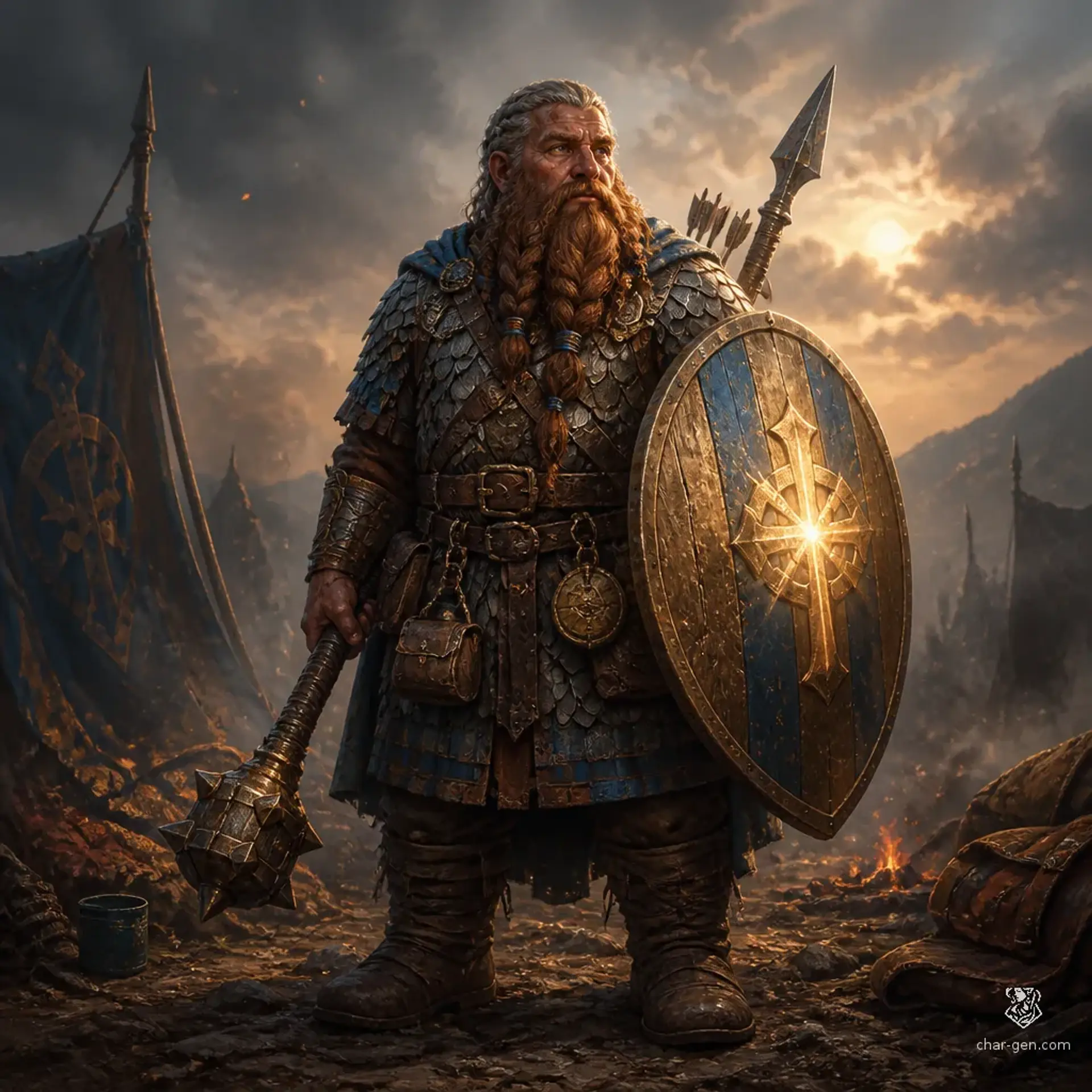 Bruk Adey - AI-generated fantasy Character