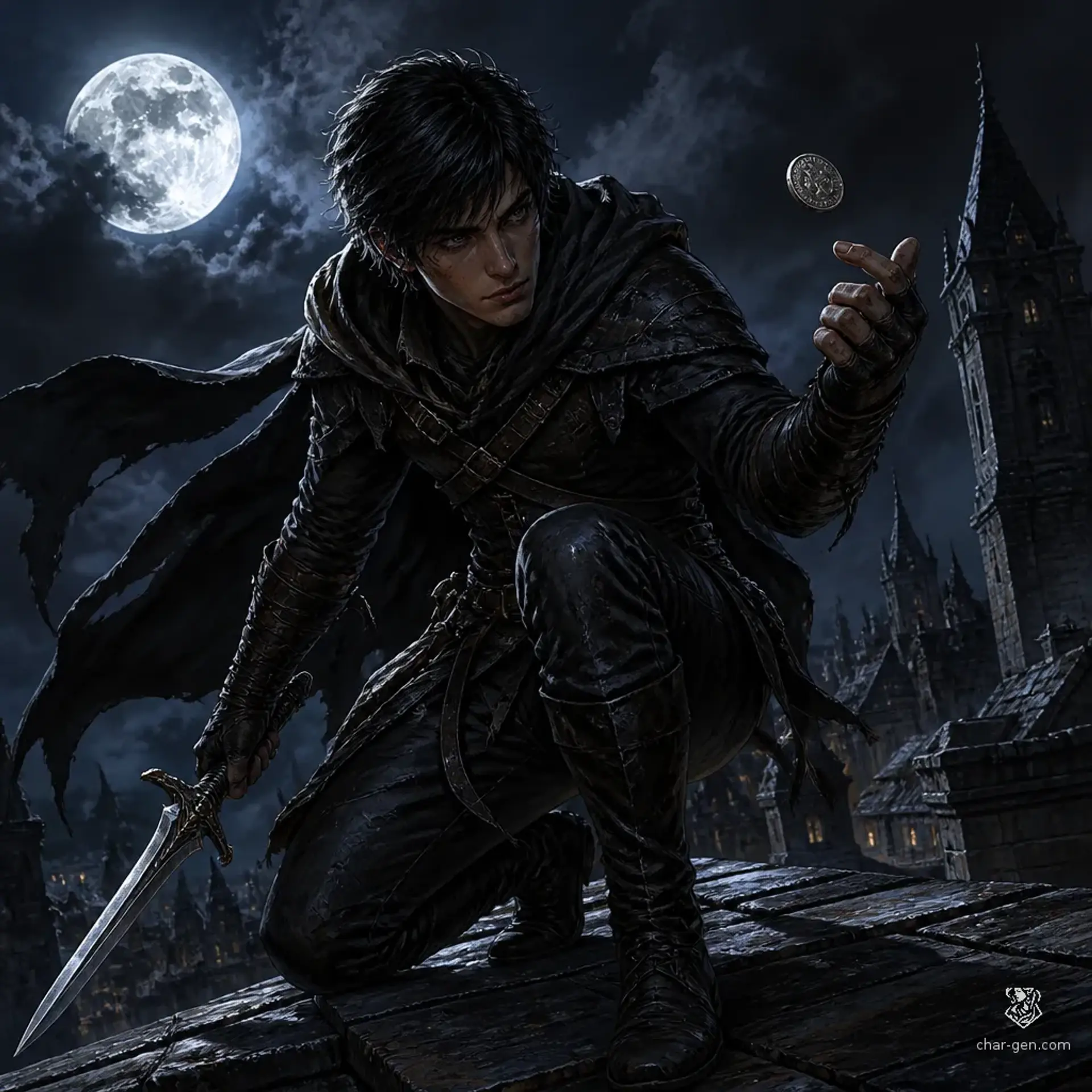 Jaxen Vane - AI-generated fantasy Character