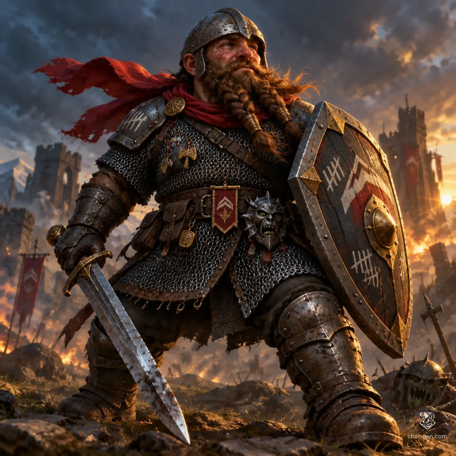 Cięty Brojno - AI-generated fantasy Character