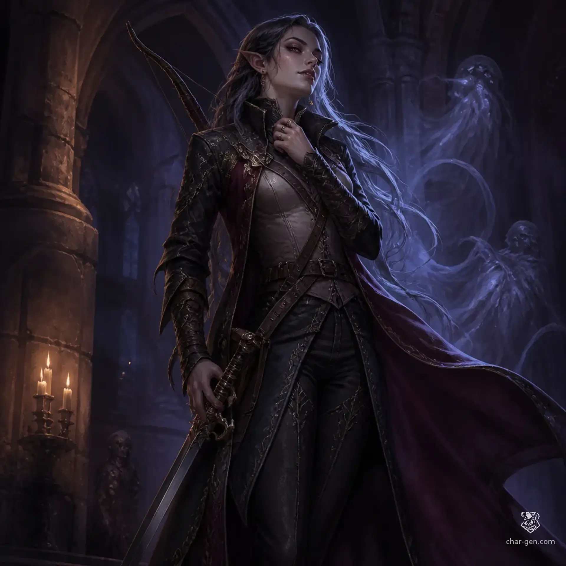 Rivenna - AI-generated fantasy Character