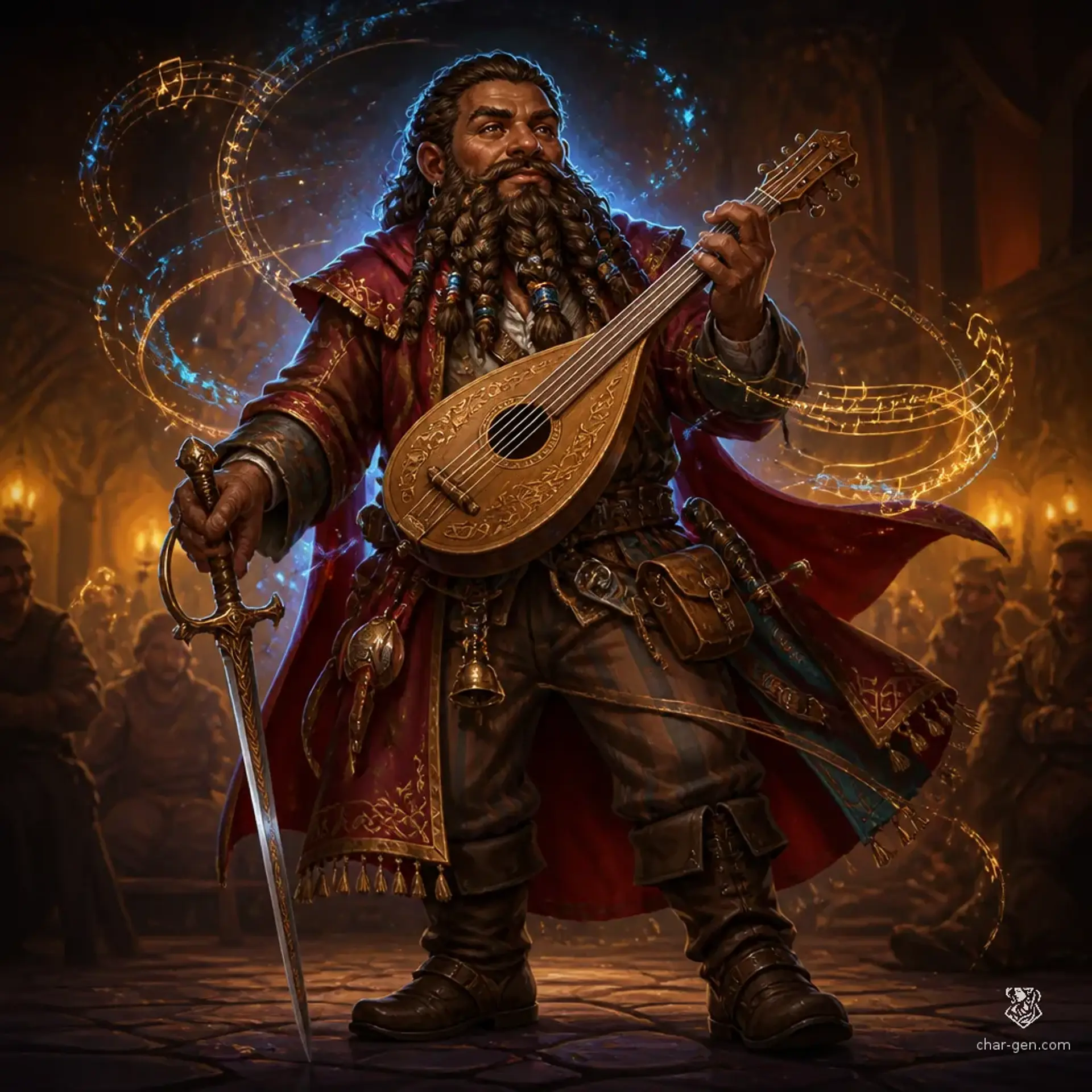 Sheshi Broadbarrel - AI-generated fantasy Character