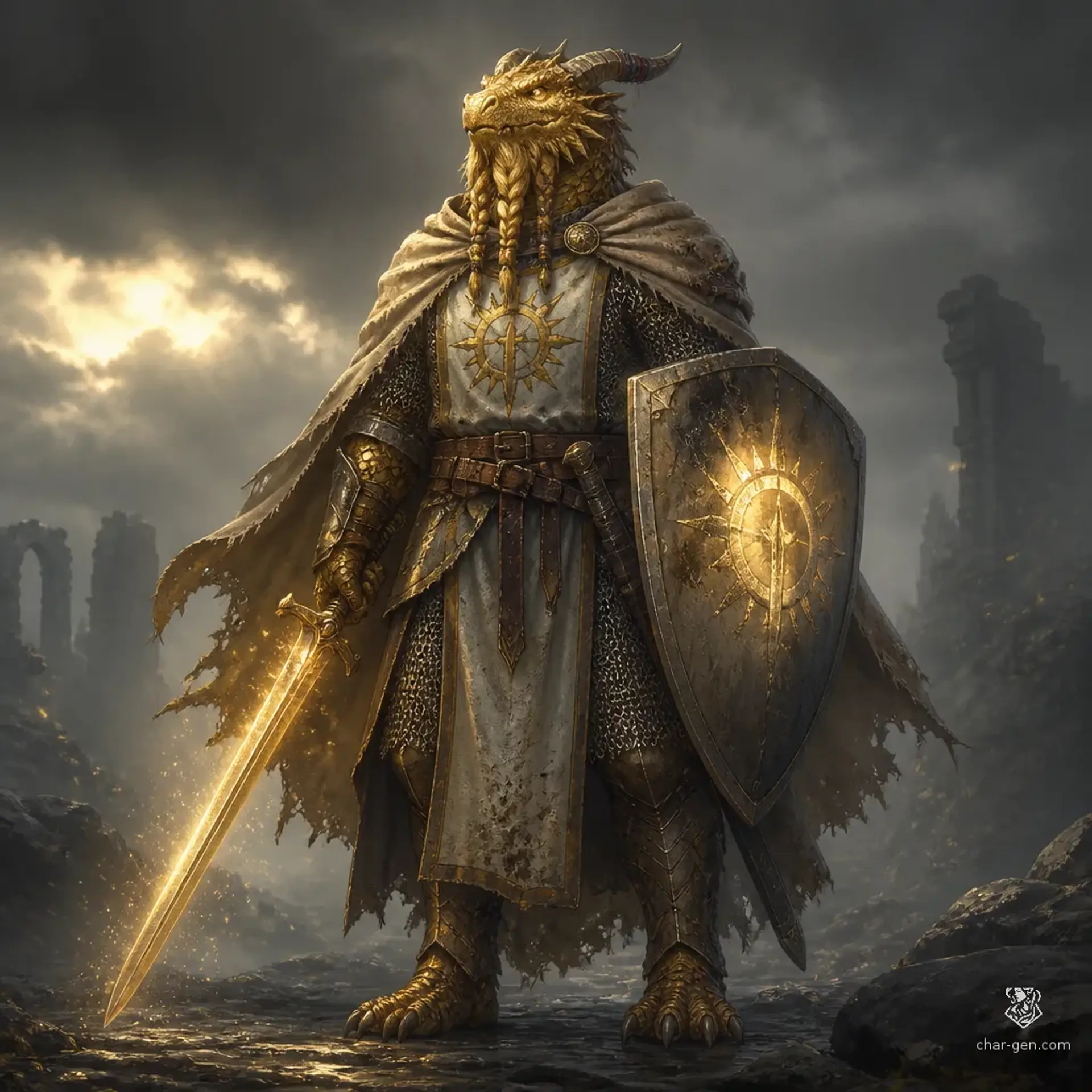 Tarzel Voth - AI-generated fantasy Character