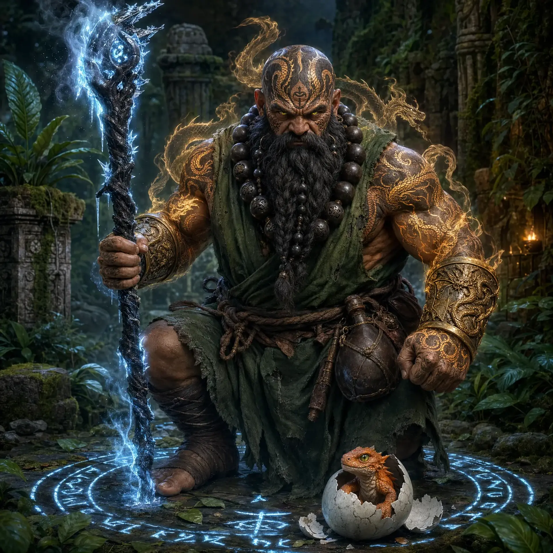 Bacchus - AI-generated fantasy Character