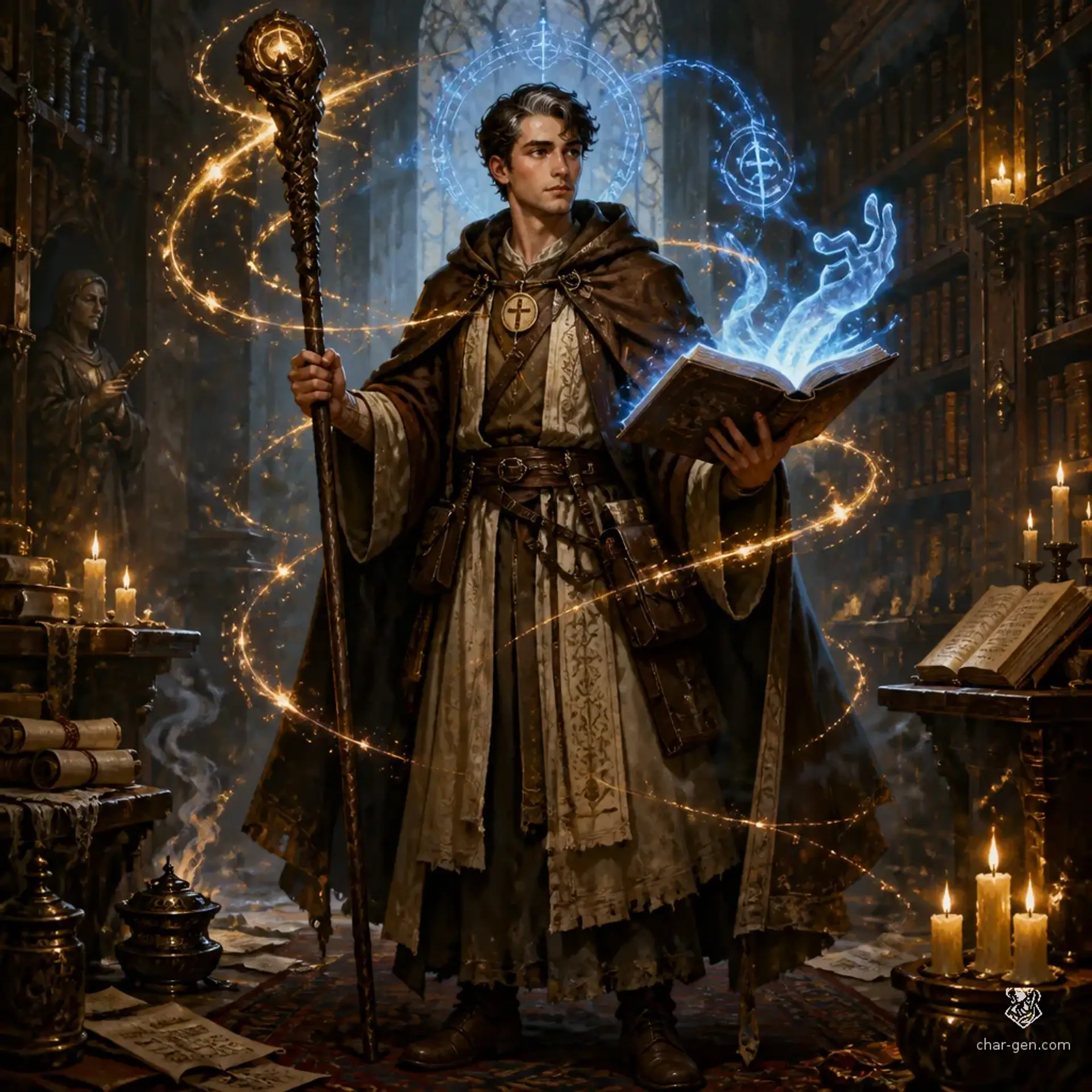 Brother Thaddeus - AI-generated fantasy Character