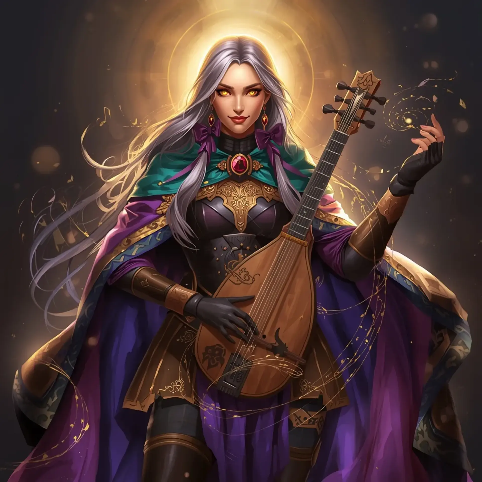 Elara Brightsong - AI-generated fantasy Character
