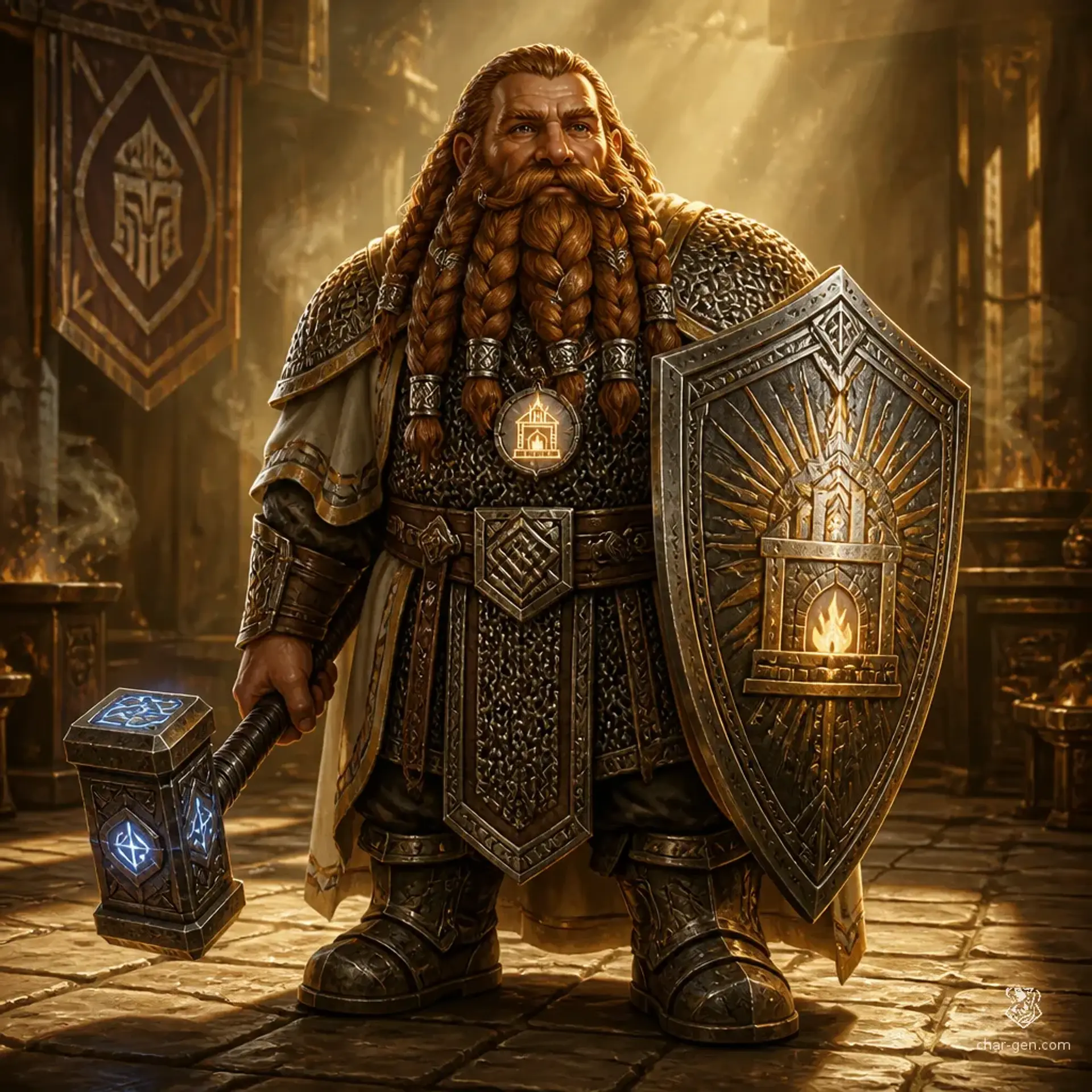 Thrain Ironshield - AI-generated fantasy Character
