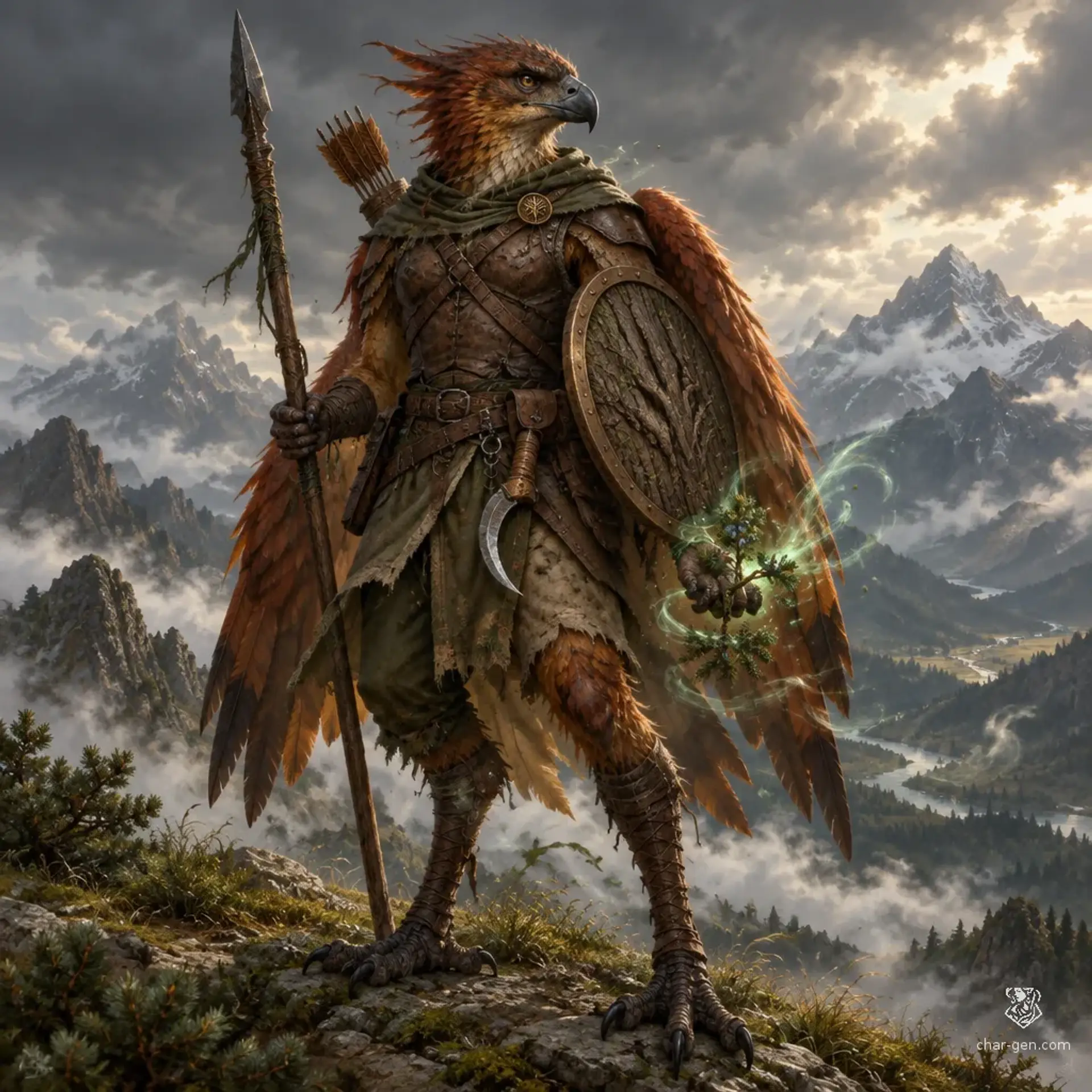 Keres Mchedli - AI-generated fantasy Character