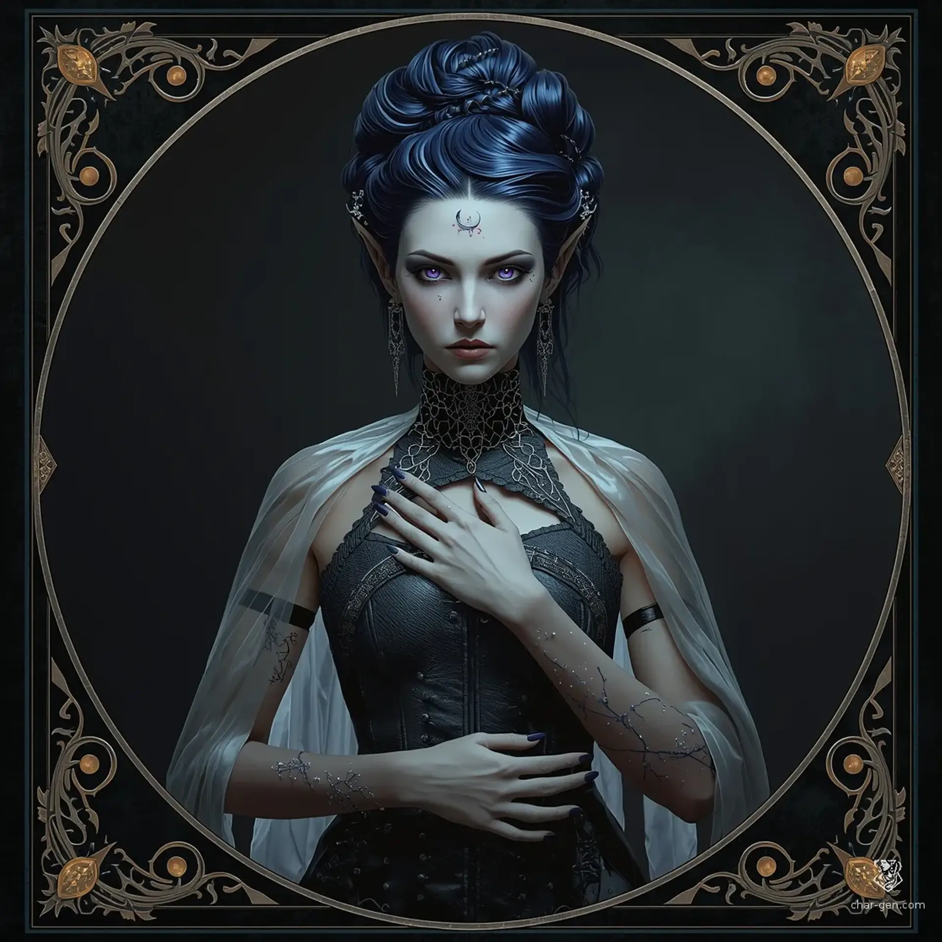 Sylvariel Nightbreeze Valerius - AI-generated fantasy NPC