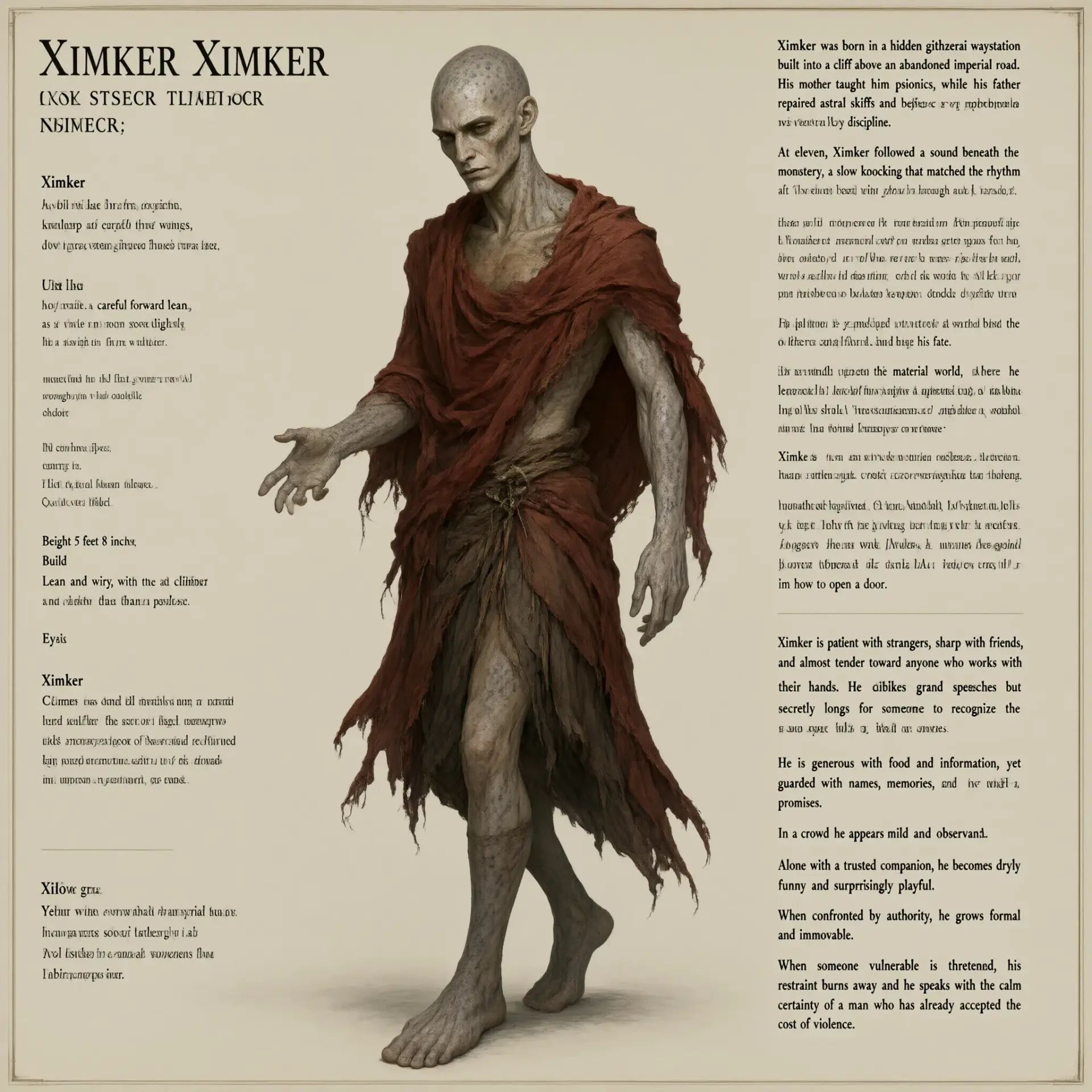 Ximker - AI-generated fantasy NPC