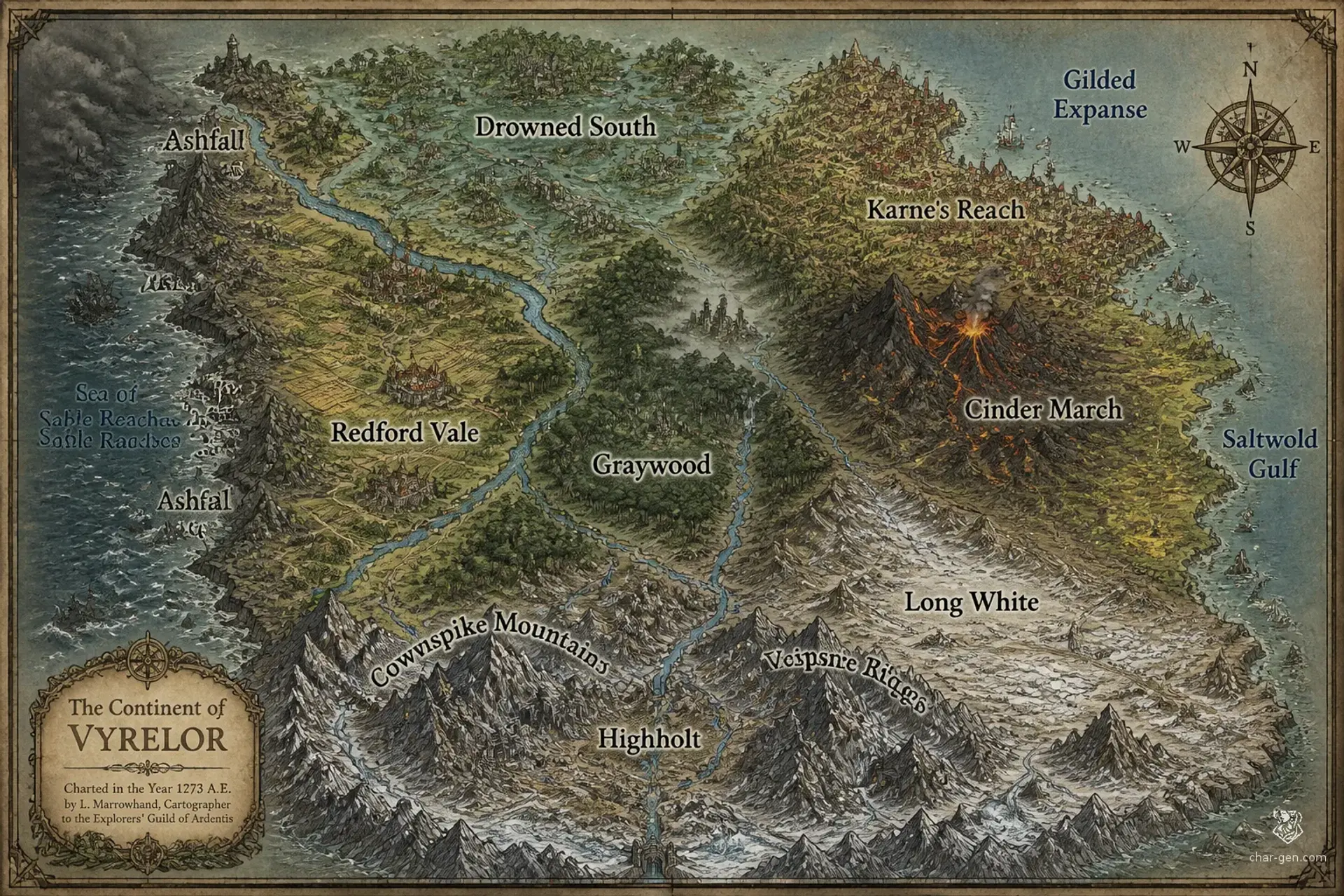 Veyra - AI-generated fantasy World