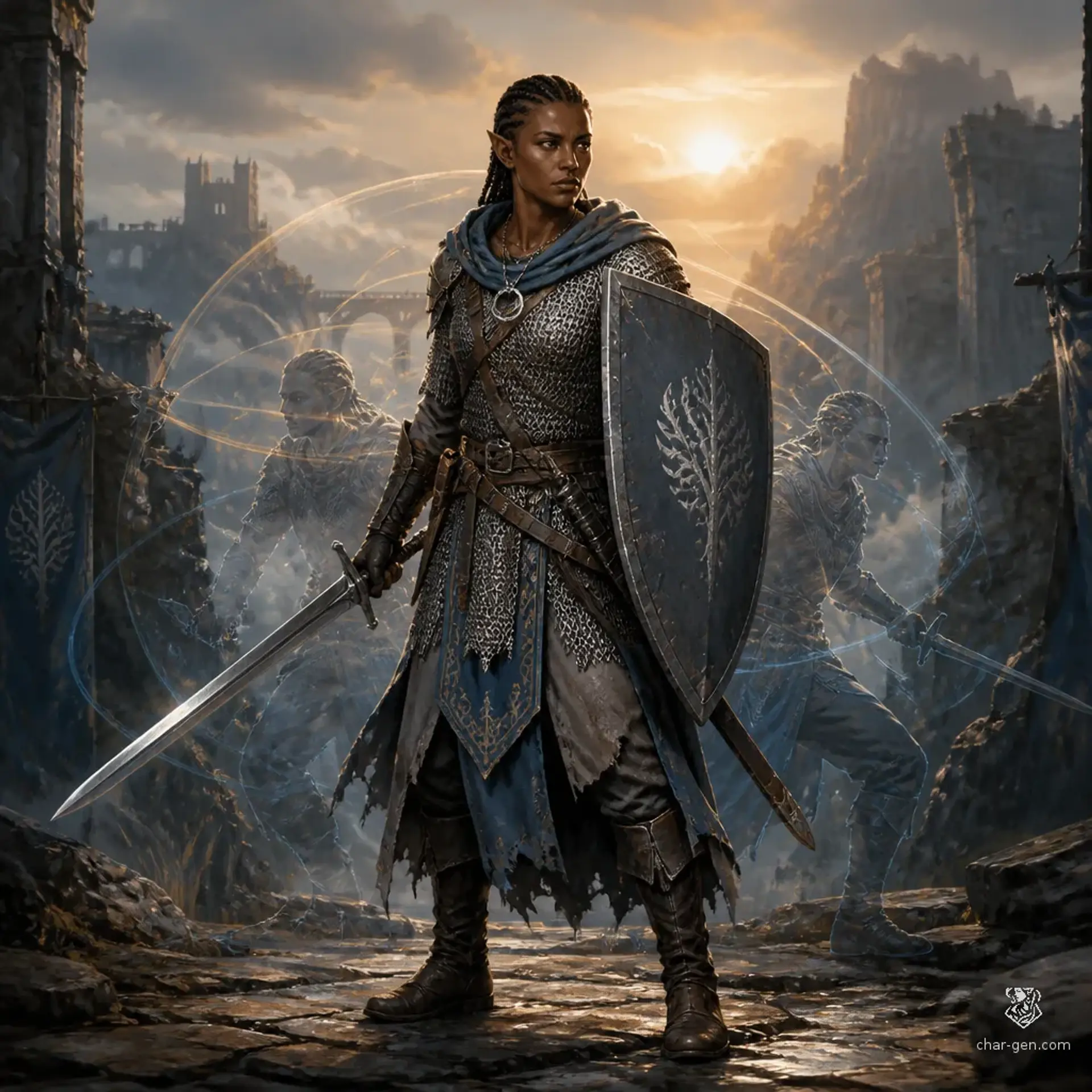 Sivra Kchalu - AI-generated fantasy Character