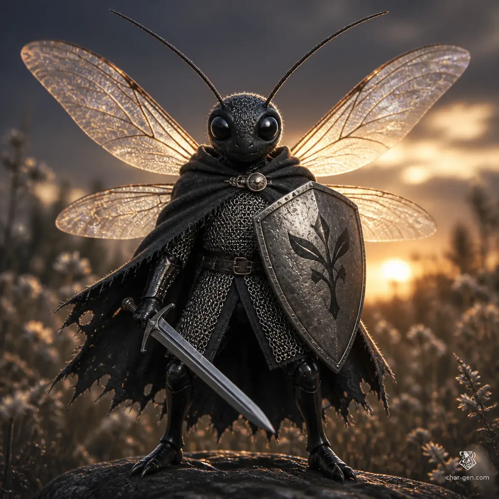 Tree Barkyface - AI-generated fantasy Character