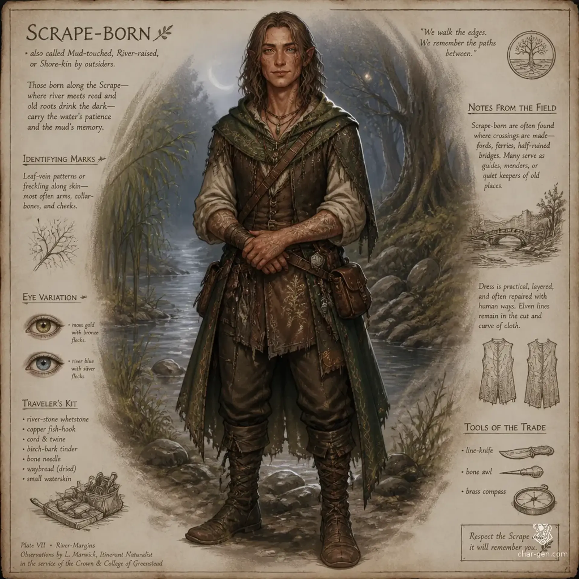 Scrape-born - AI-generated fantasy Species
