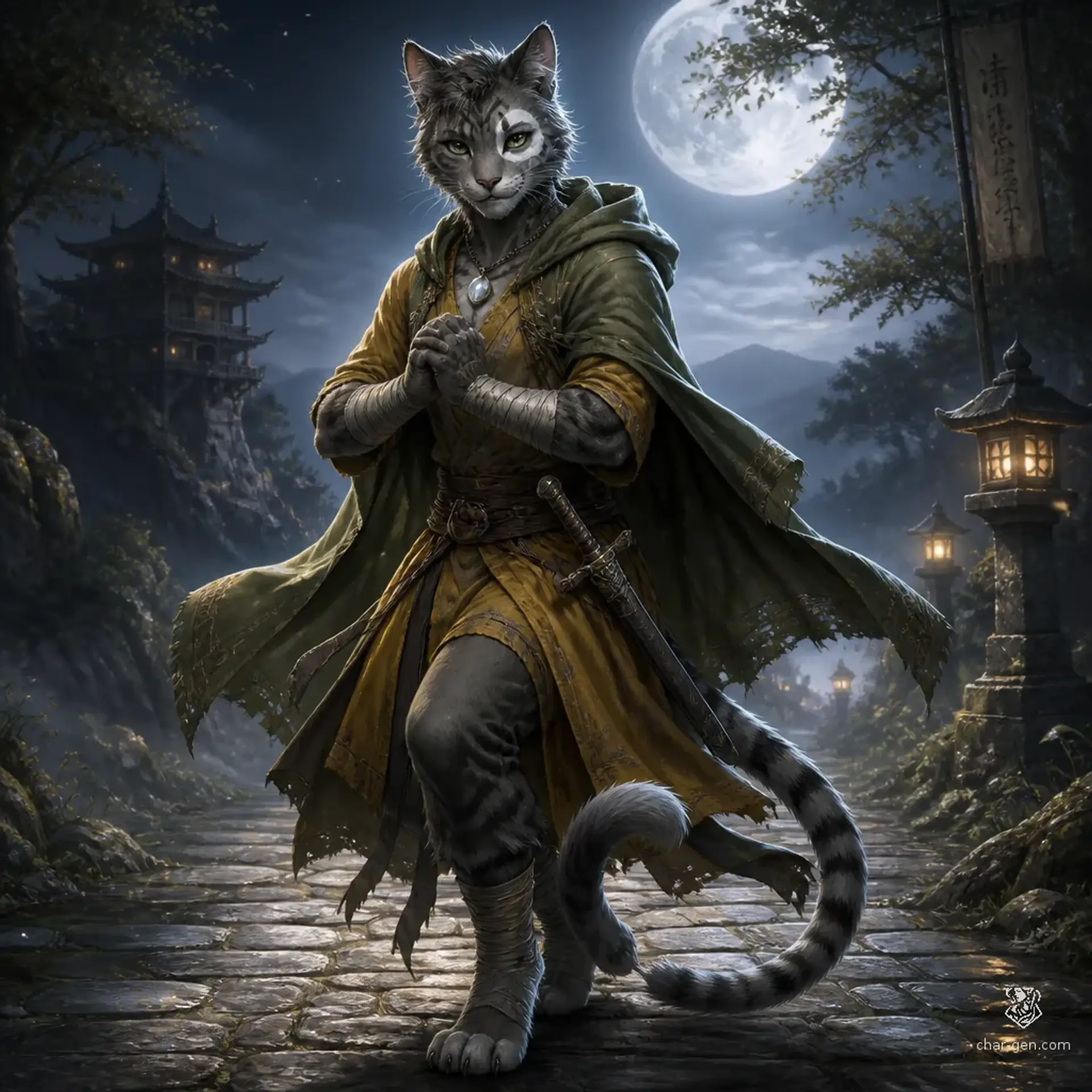Zephyr Pas-De-Lune - AI-generated fantasy Character