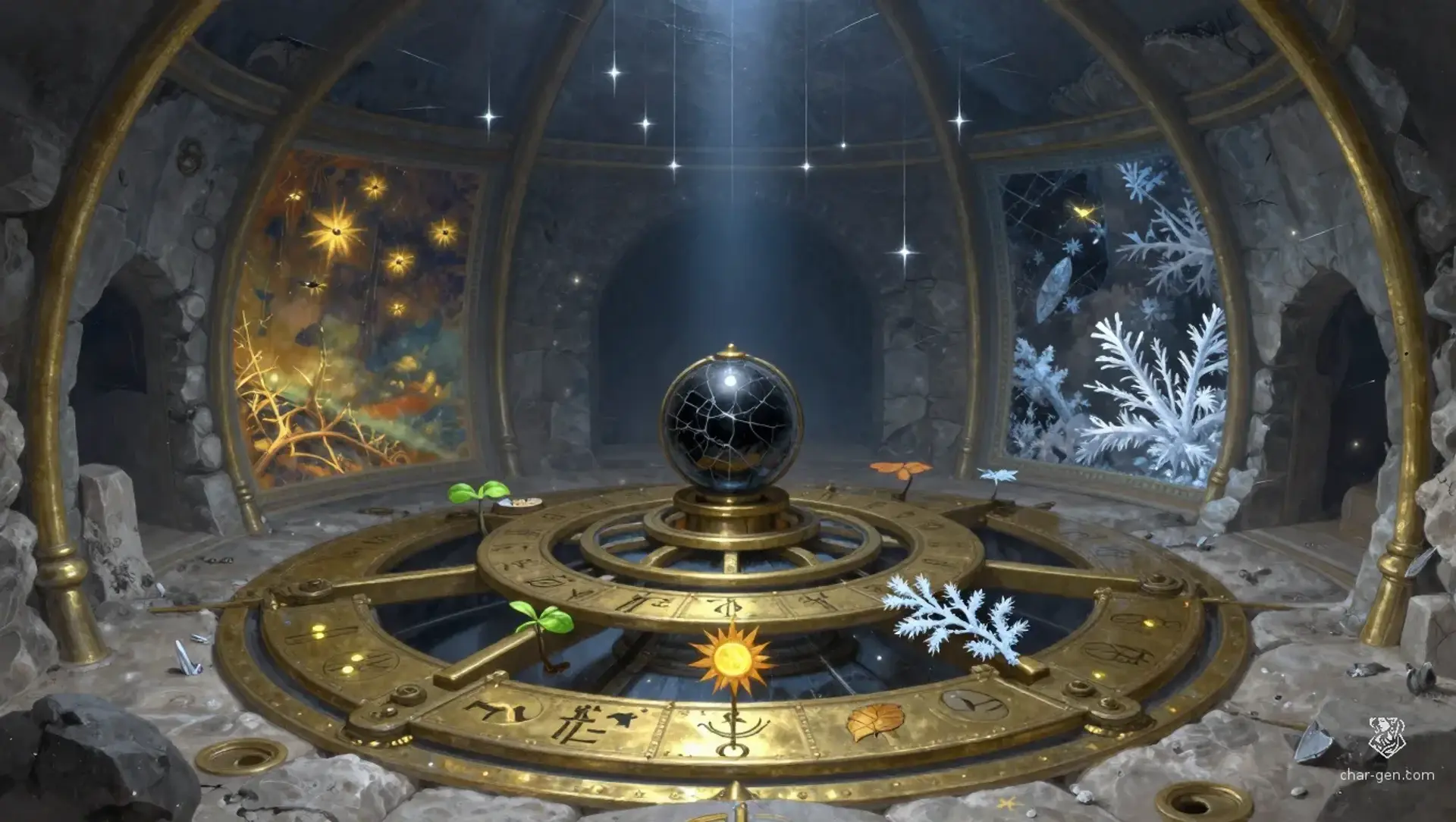The Four Turns of the Winter Lens