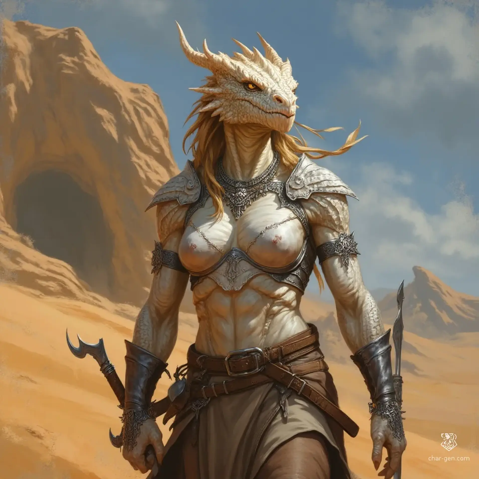 Sahri Glasshour - AI-generated fantasy NPC