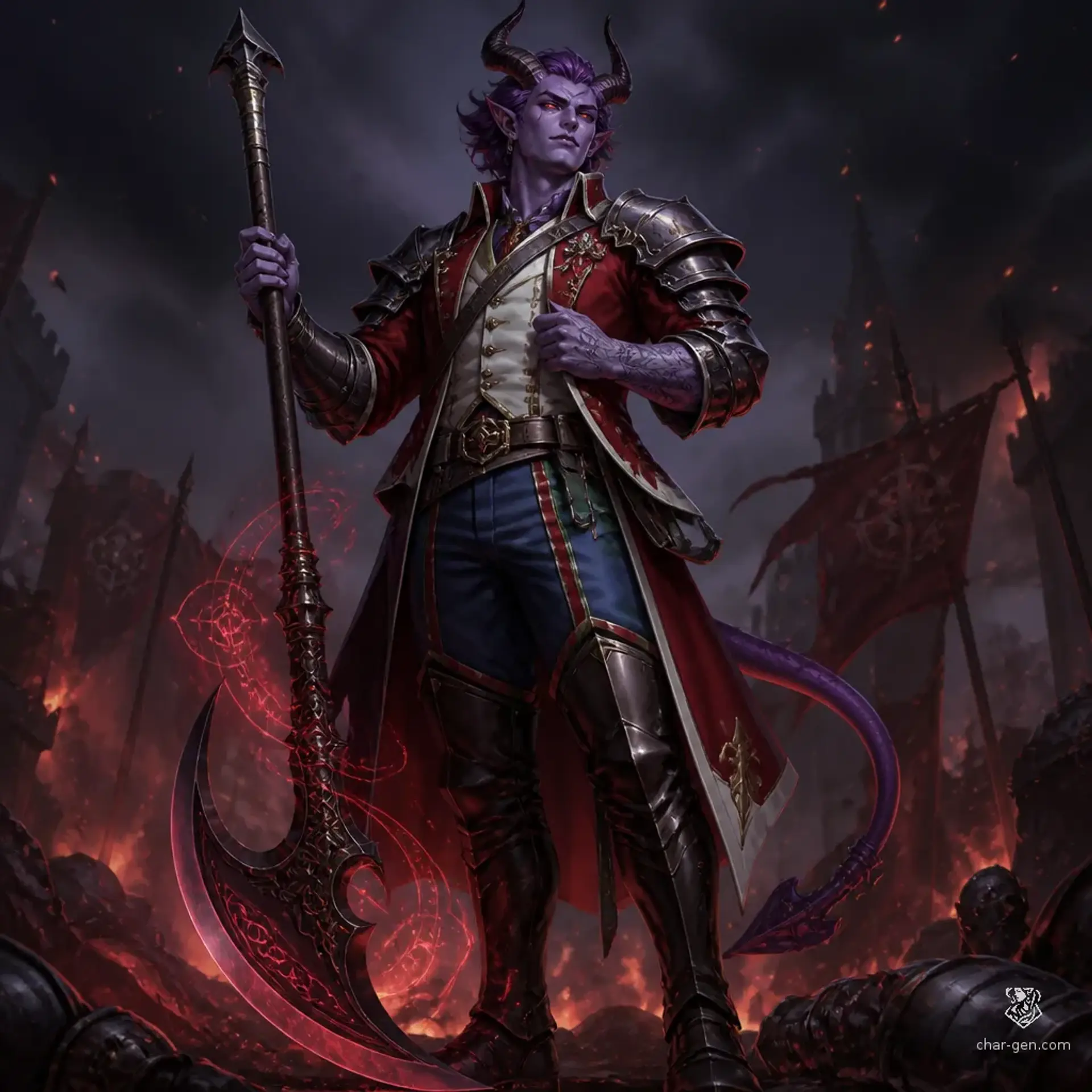 Brask Vezsár - AI-generated fantasy Character