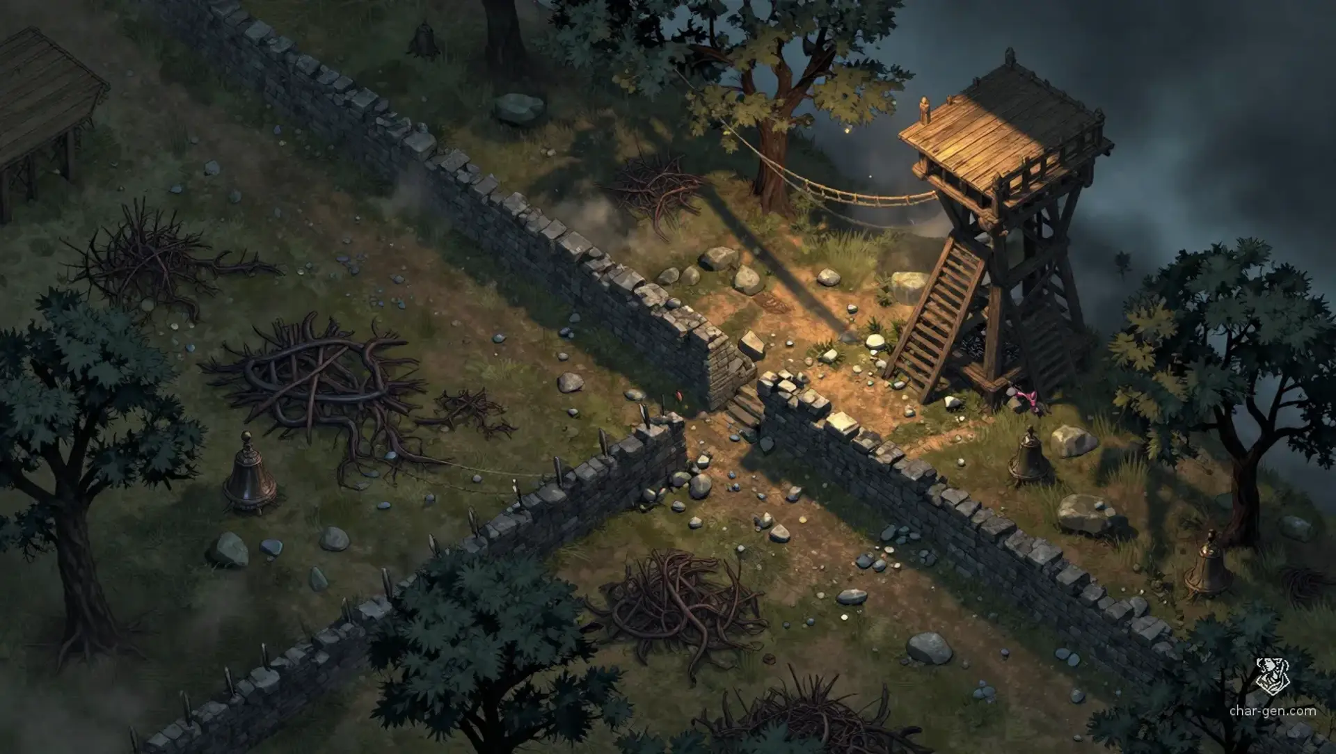 The Briarhook Perimeter - AI-generated fantasy Encounter