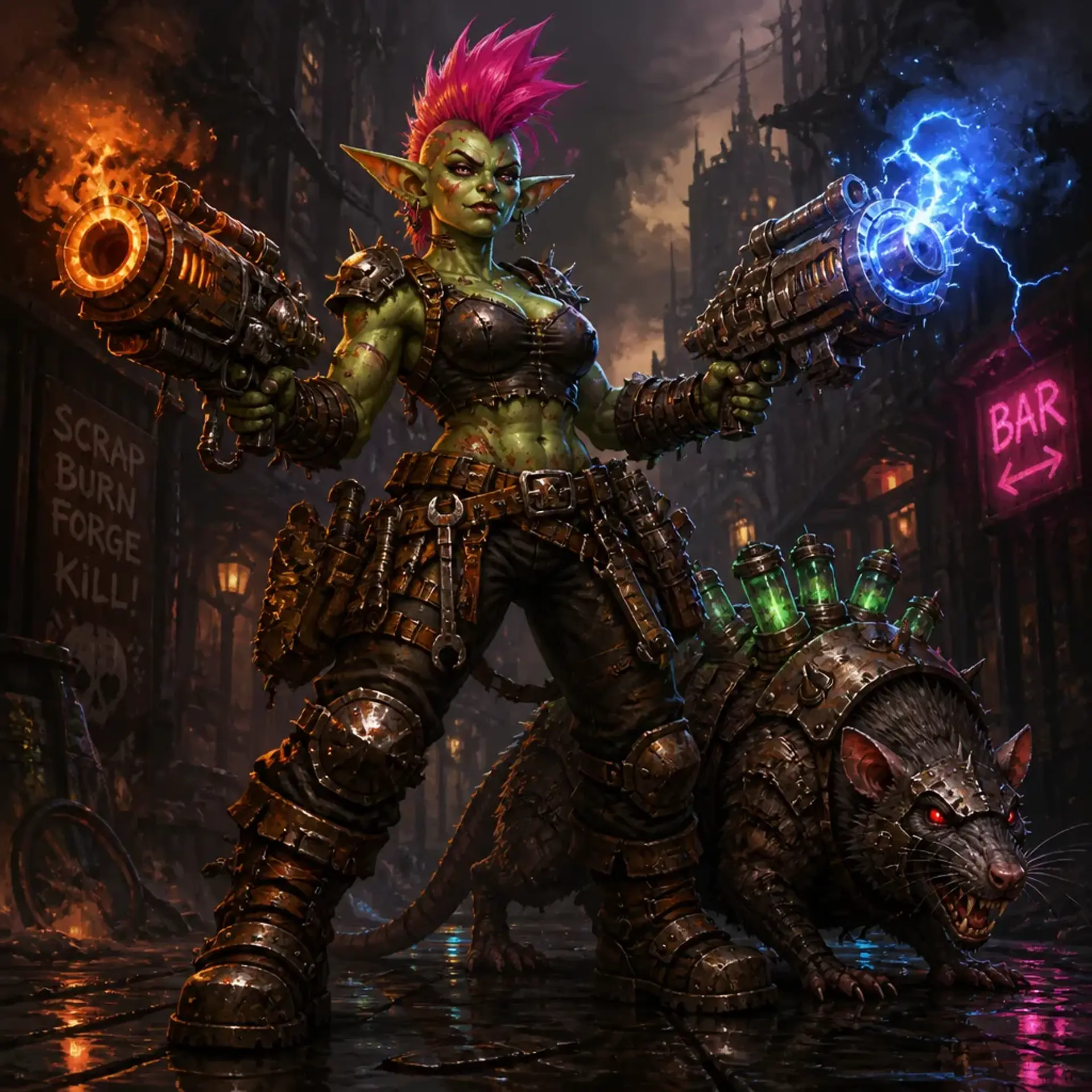 Gabbie "Gobbo" Ripsaw - AI-generated fantasy Character