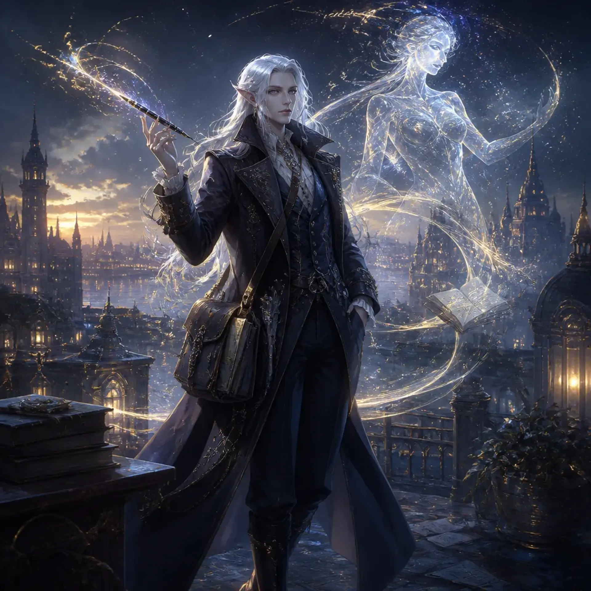 Lysandra Silvertongue - AI-generated fantasy Character