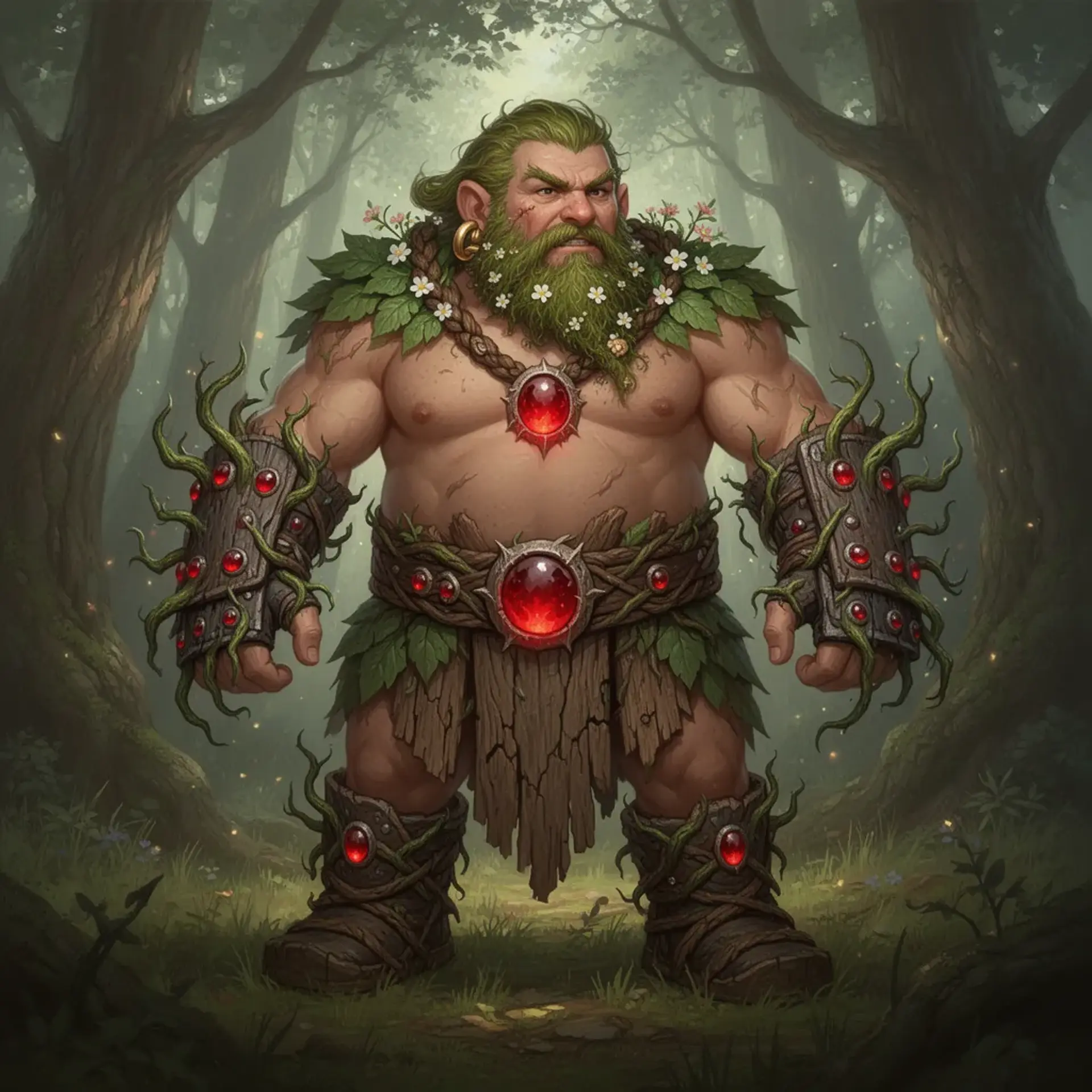 Pondolin Thornmantle - AI-generated fantasy NPC