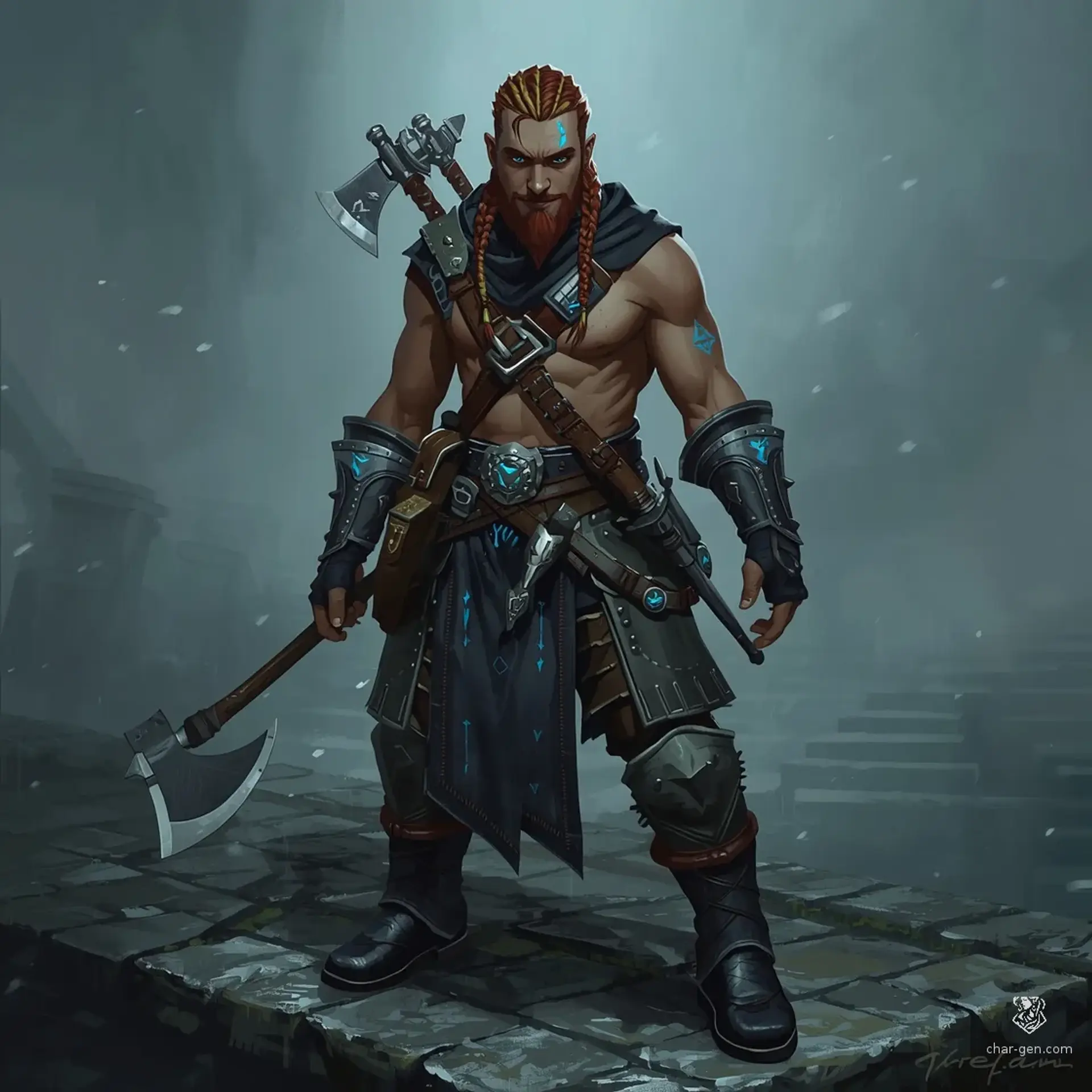 Lirorin Silverwater - AI-generated fantasy Character