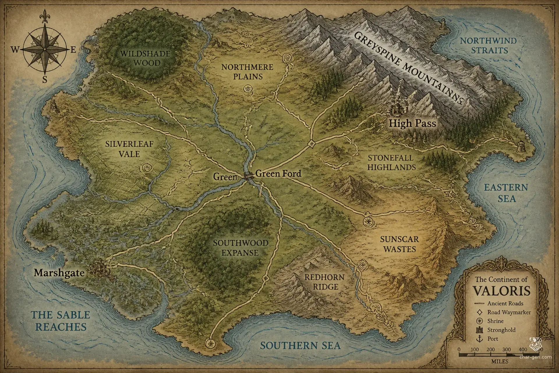 Syrehold - AI-generated fantasy World