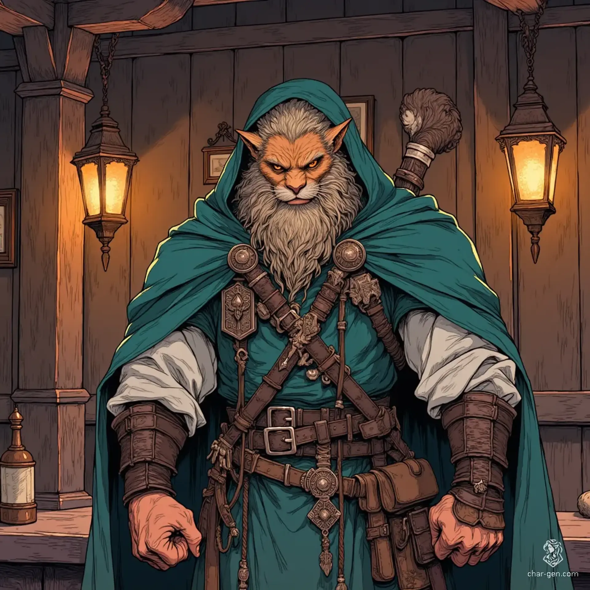 The Wandering Wyvern - AI-generated fantasy Tavern