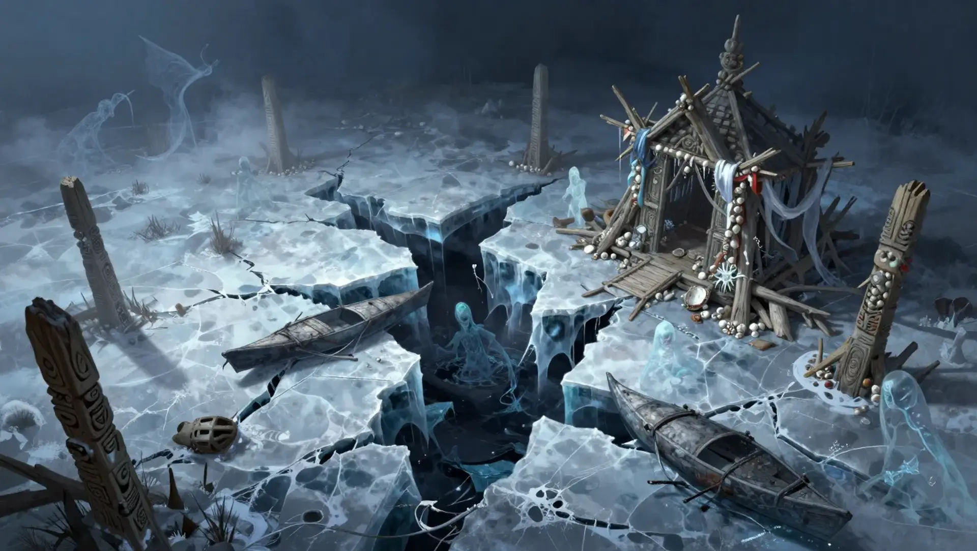 Das Amulett im Eis - AI-generated fantasy Encounter