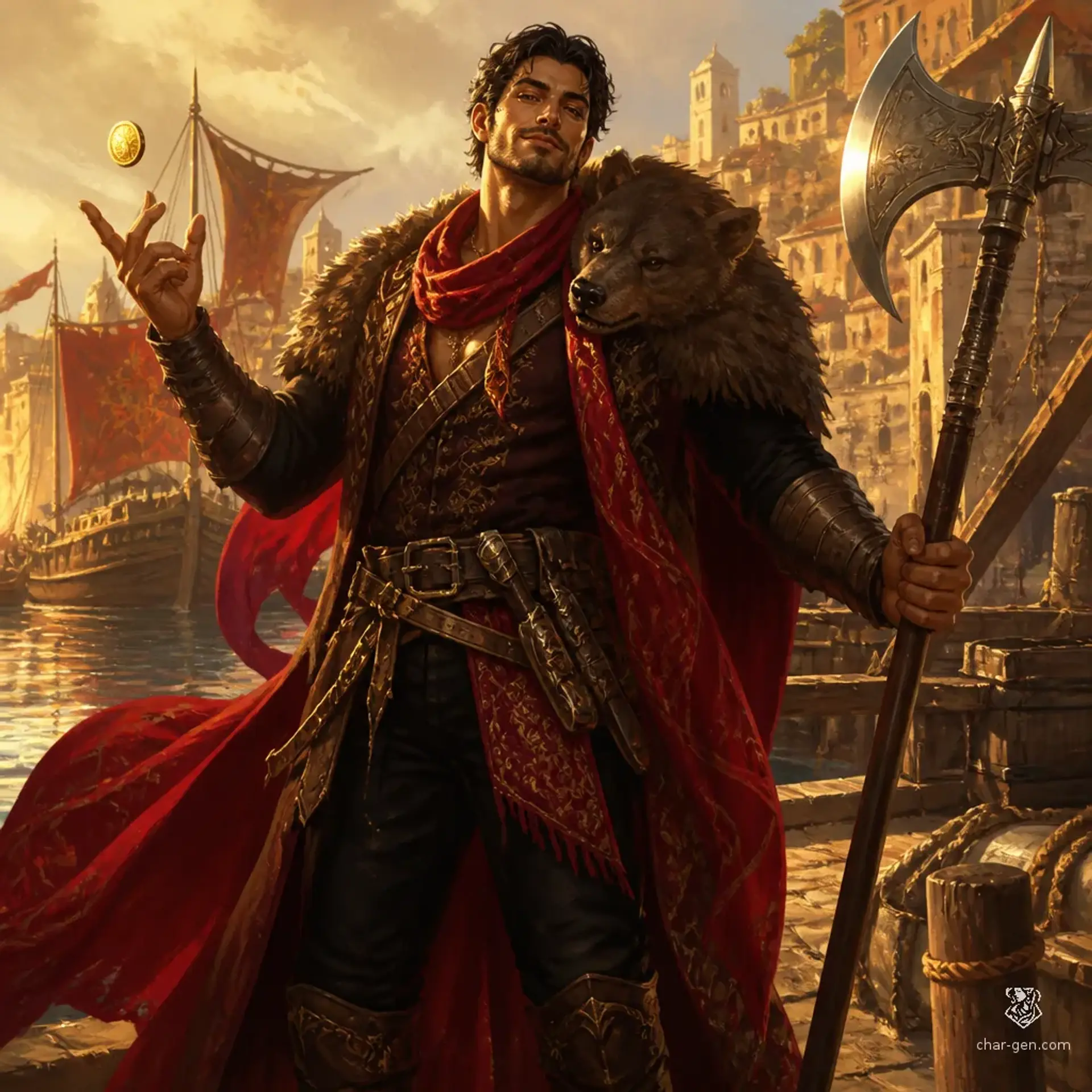 Silas Thorne - AI-generated fantasy Character