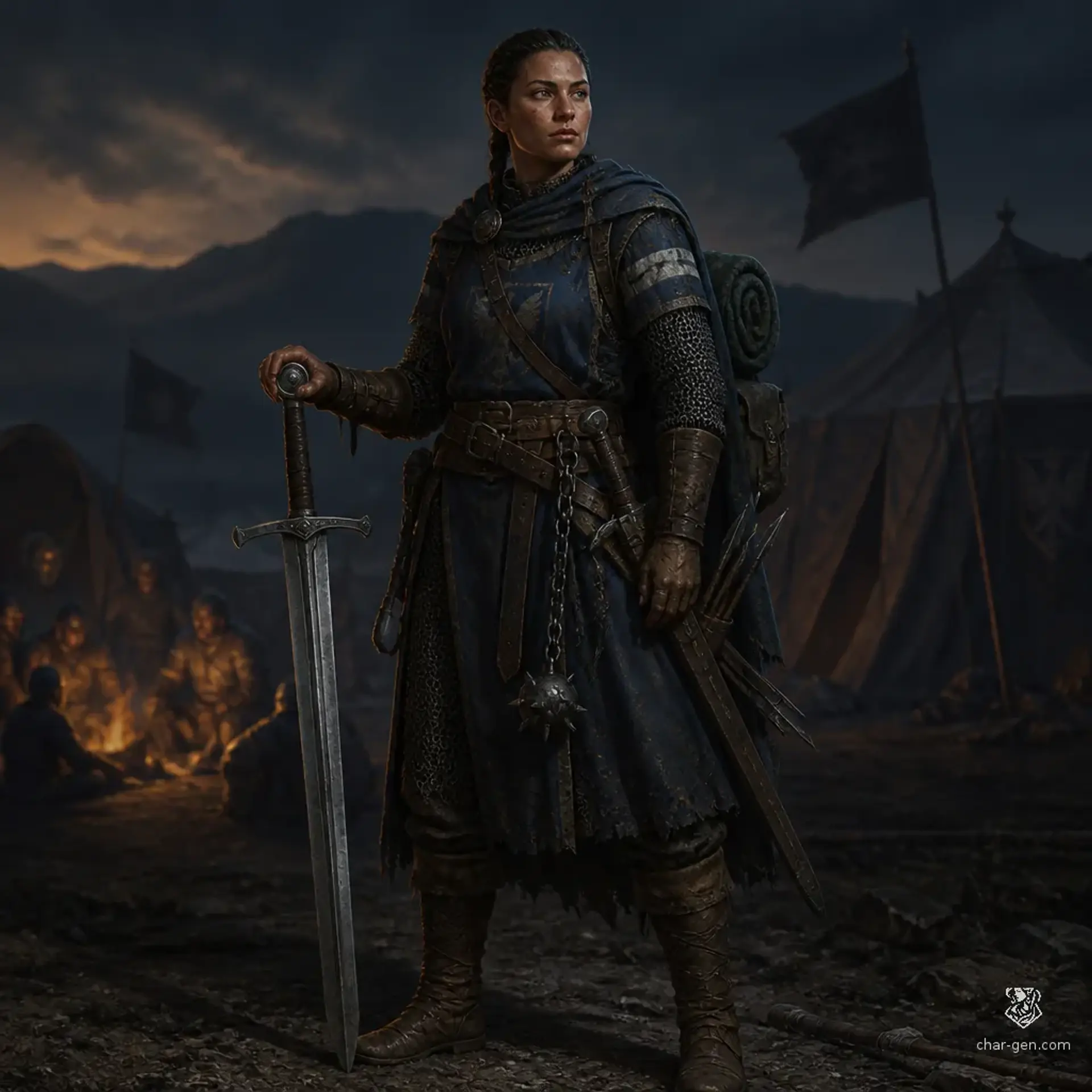 Eirwen Callaigh - AI-generated fantasy Character